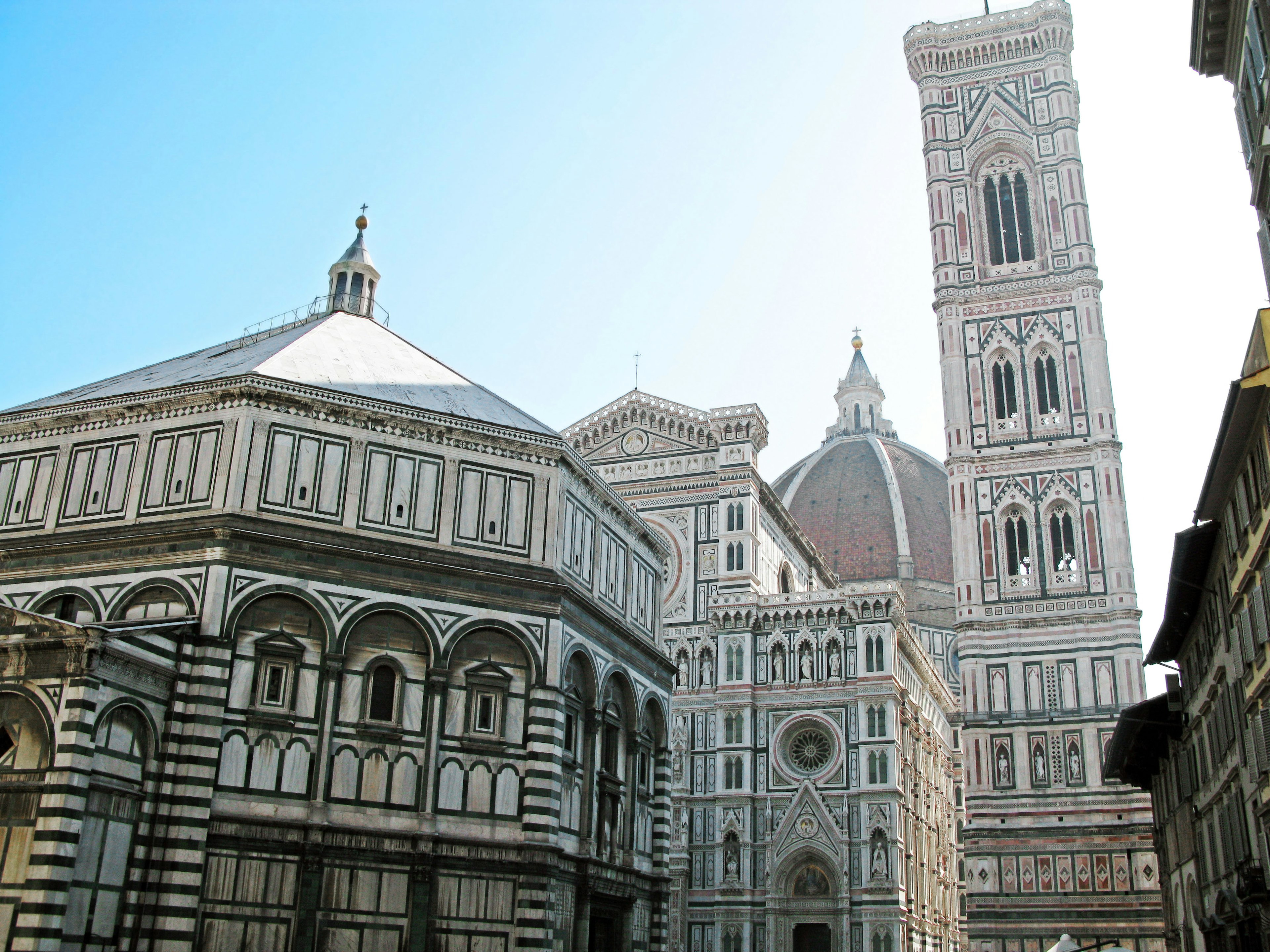 Beautiful architecture of Florence with blue sky