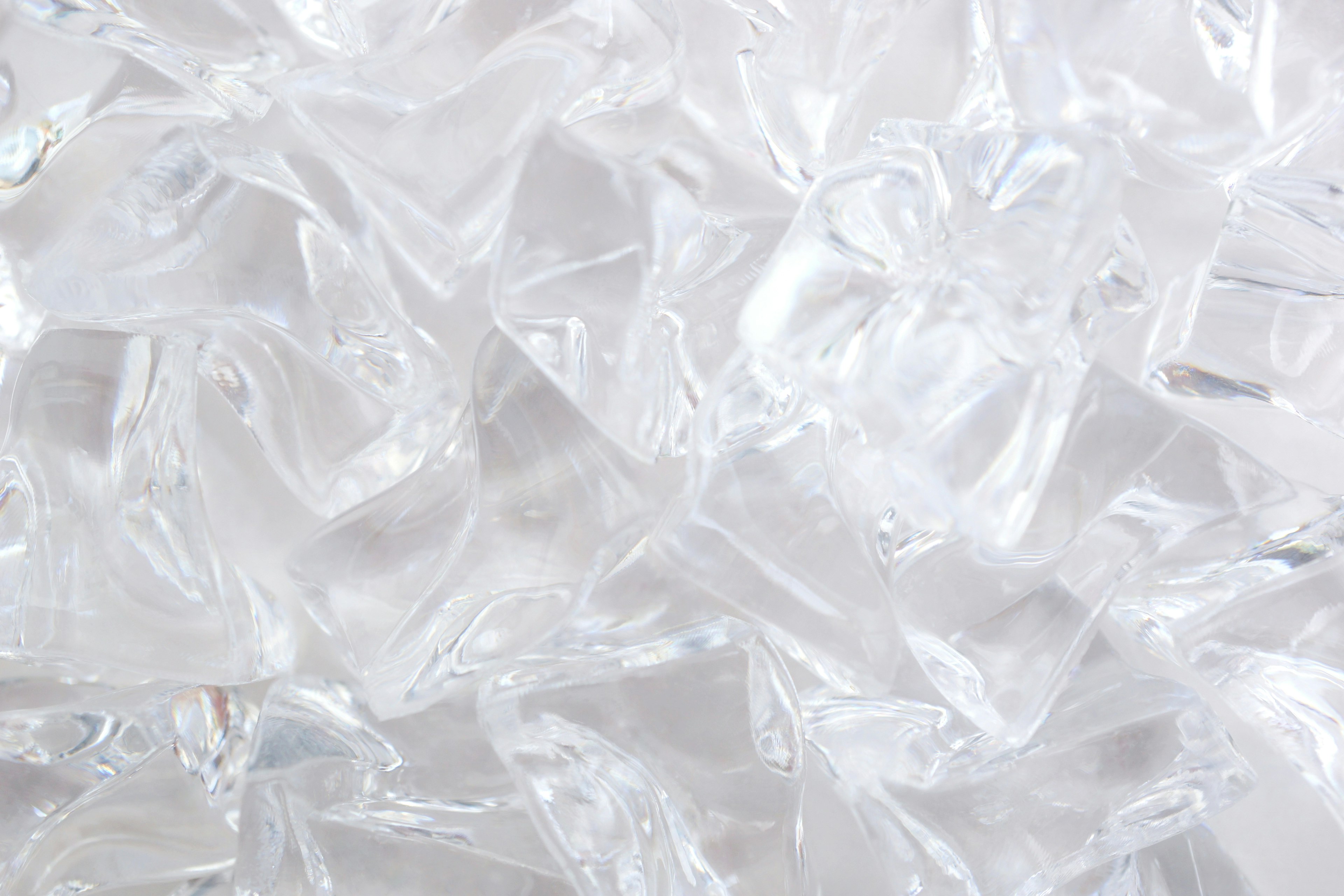 Image featuring scattered transparent ice pieces