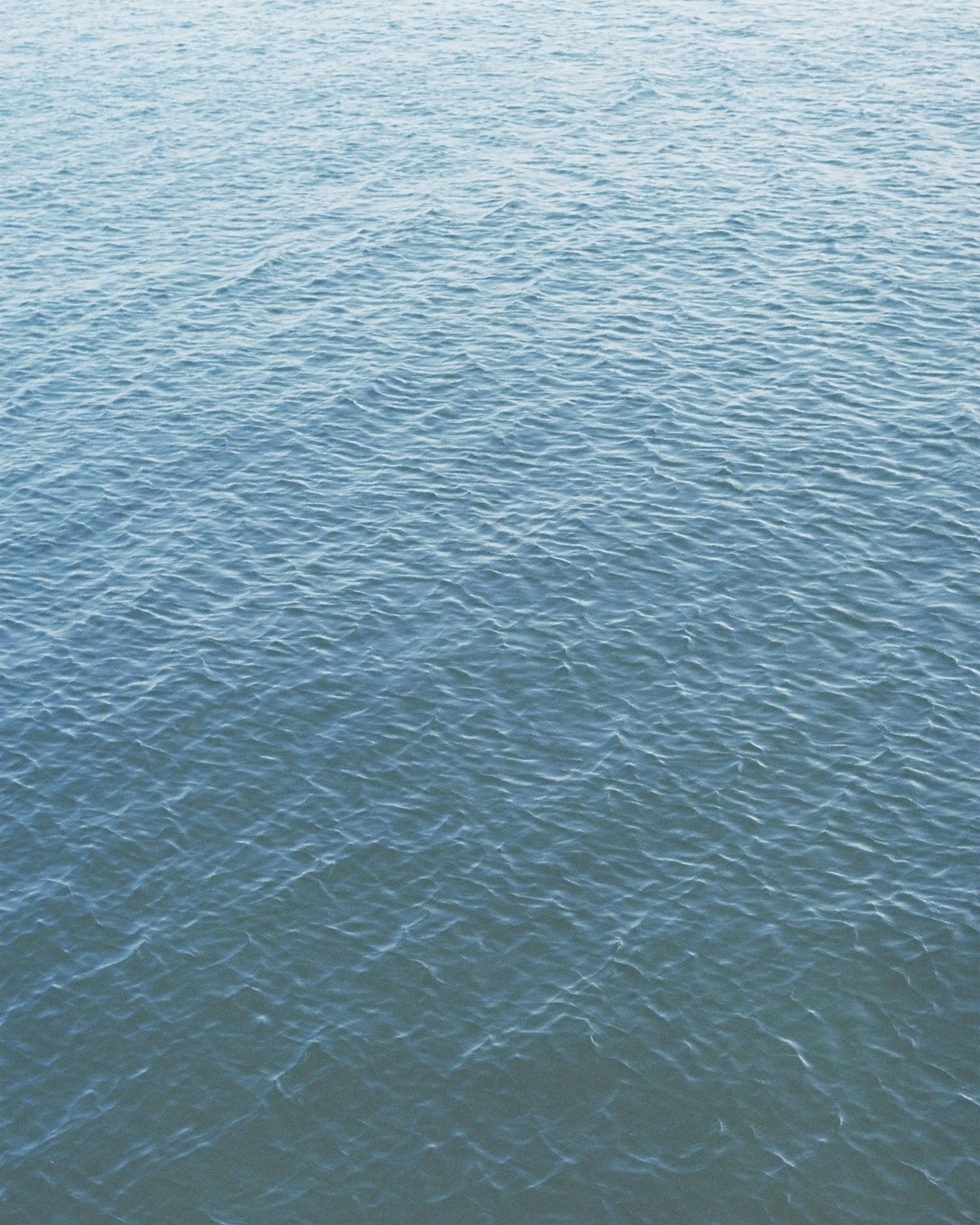 青い水面の波紋が広がる静かな湖の風景