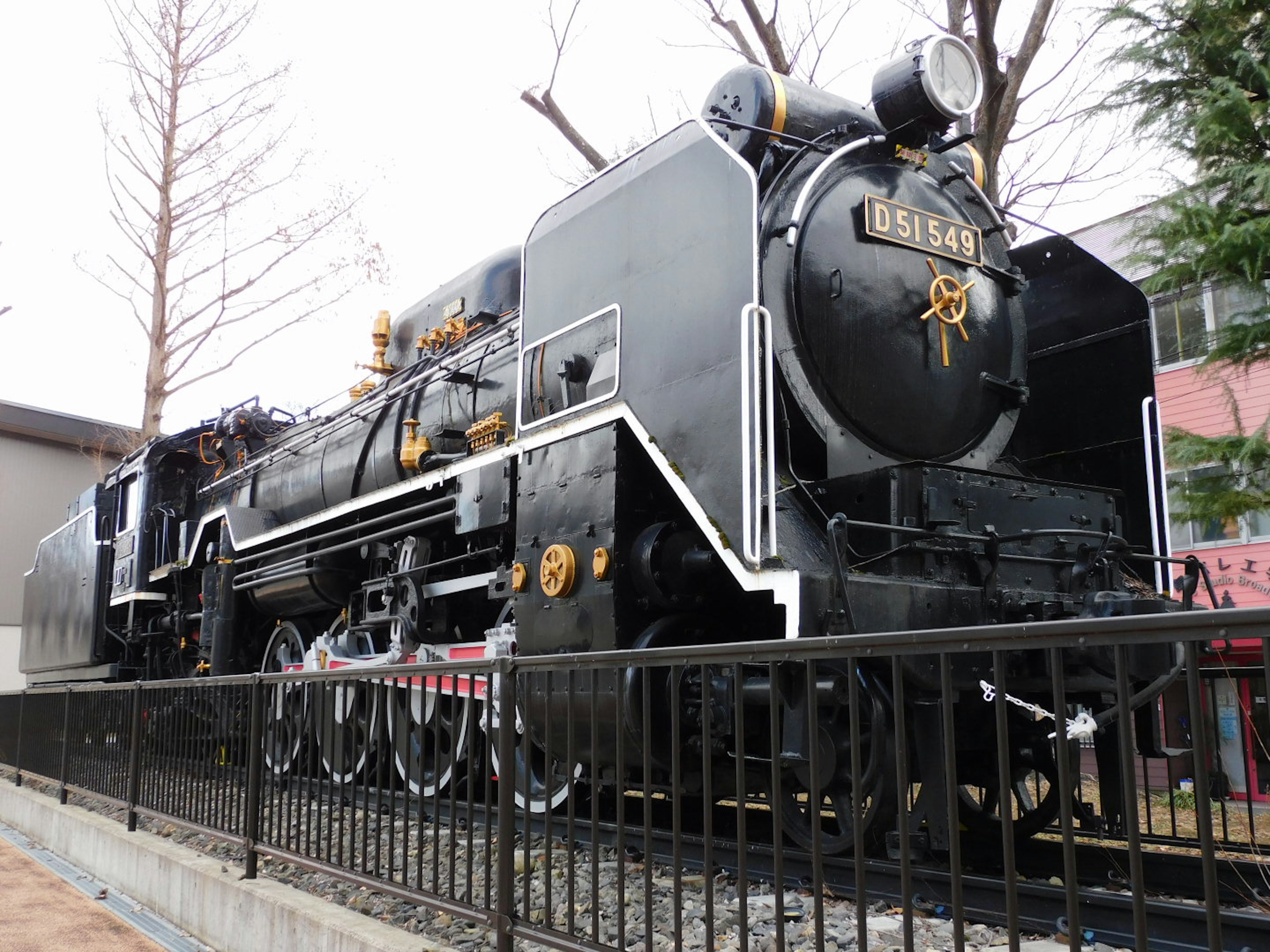 Black steam locomotive with intricate details