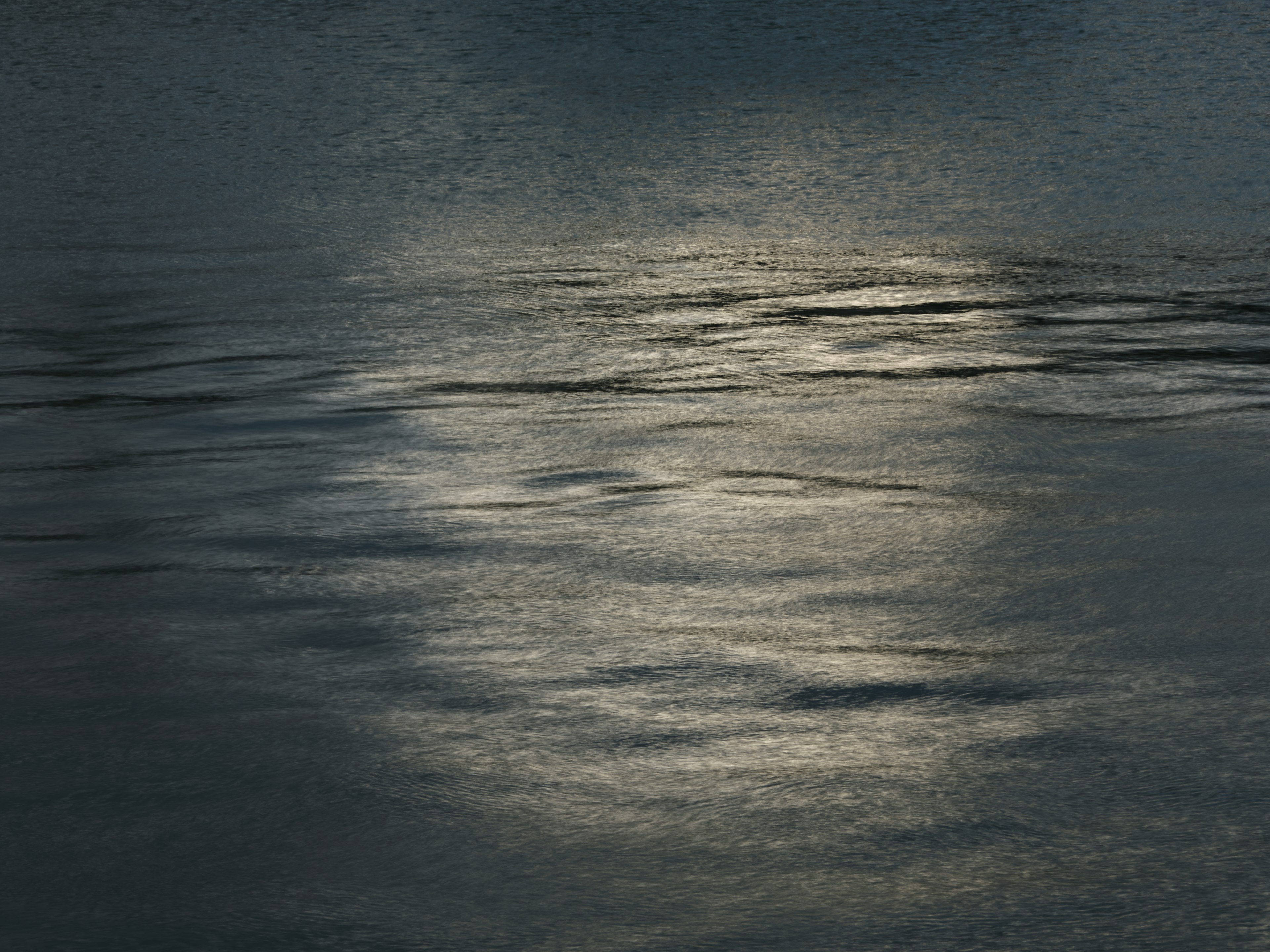 Reflection of light on water surface with gentle ripples