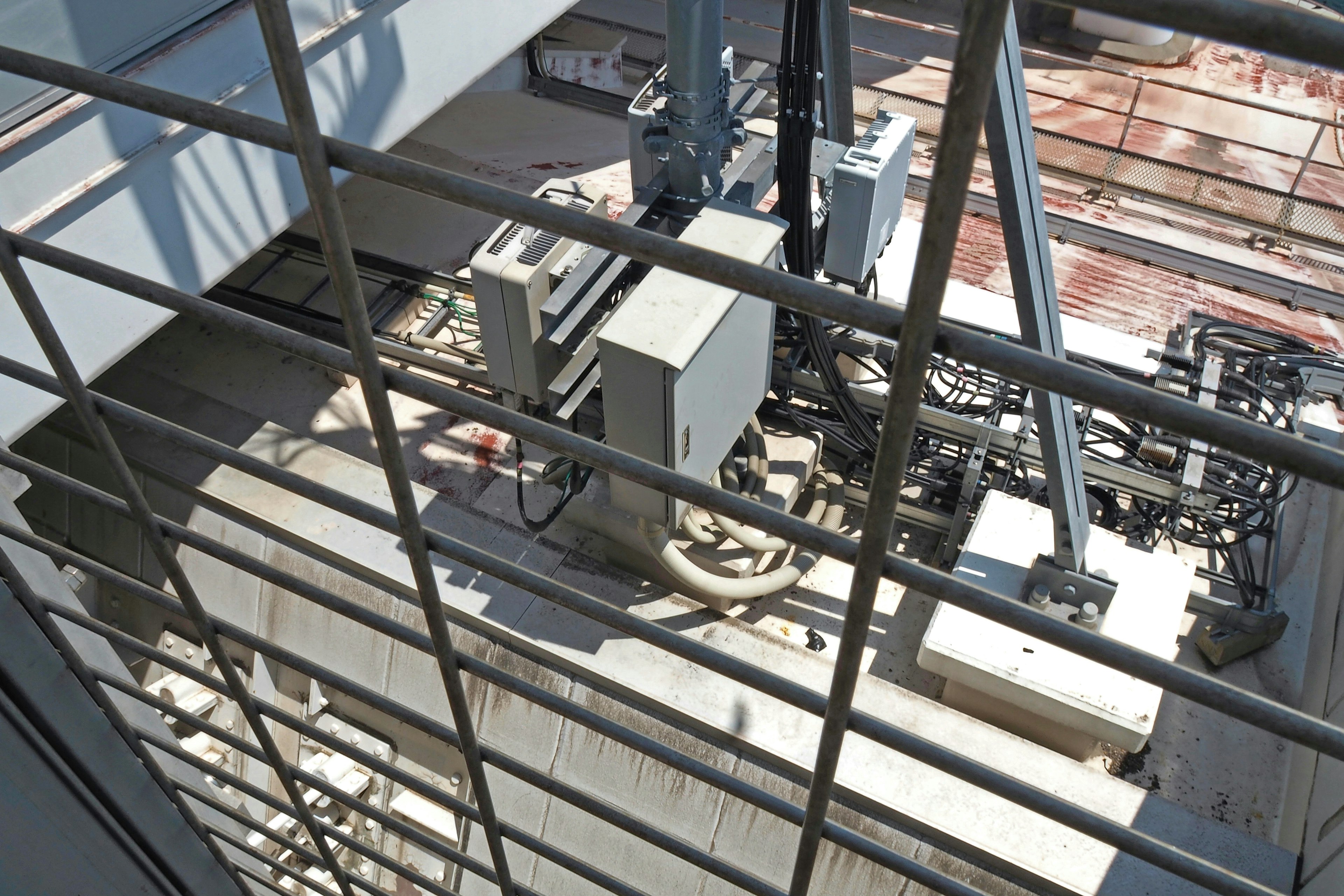 Image of machinery components visible inside a factory