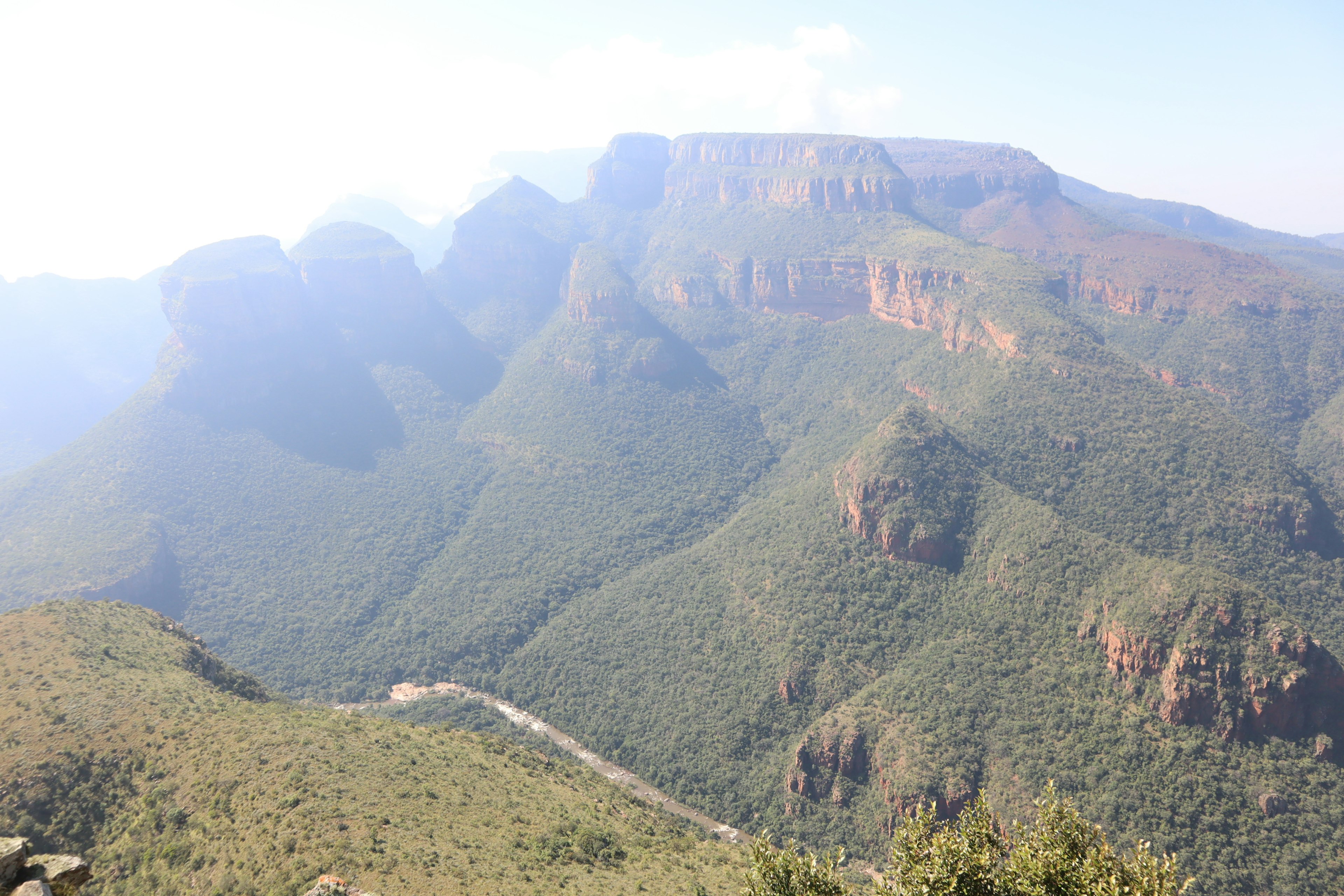 Majestic mountains with lush green valleys