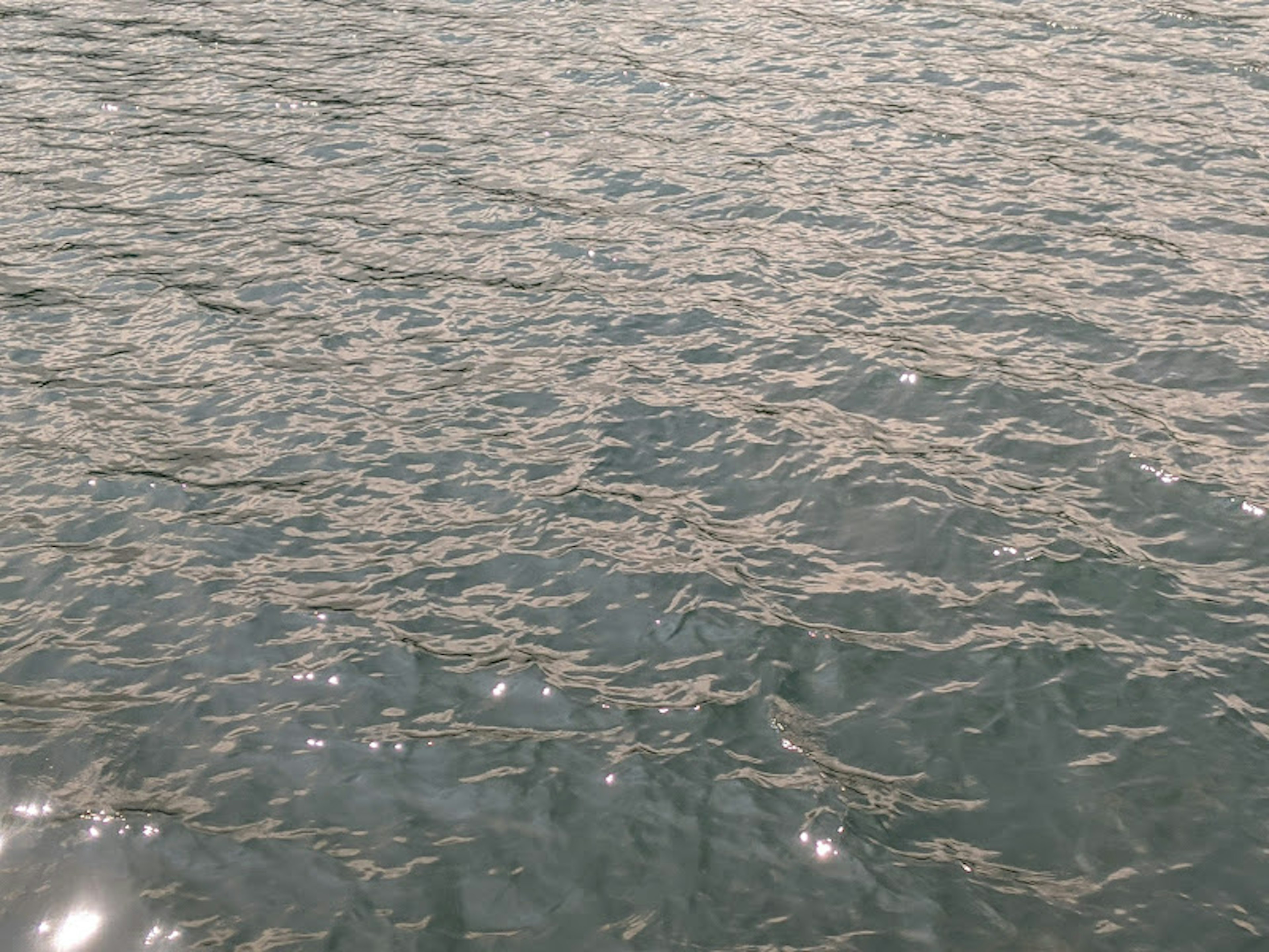 Image of water surface with visible ripples and light reflections