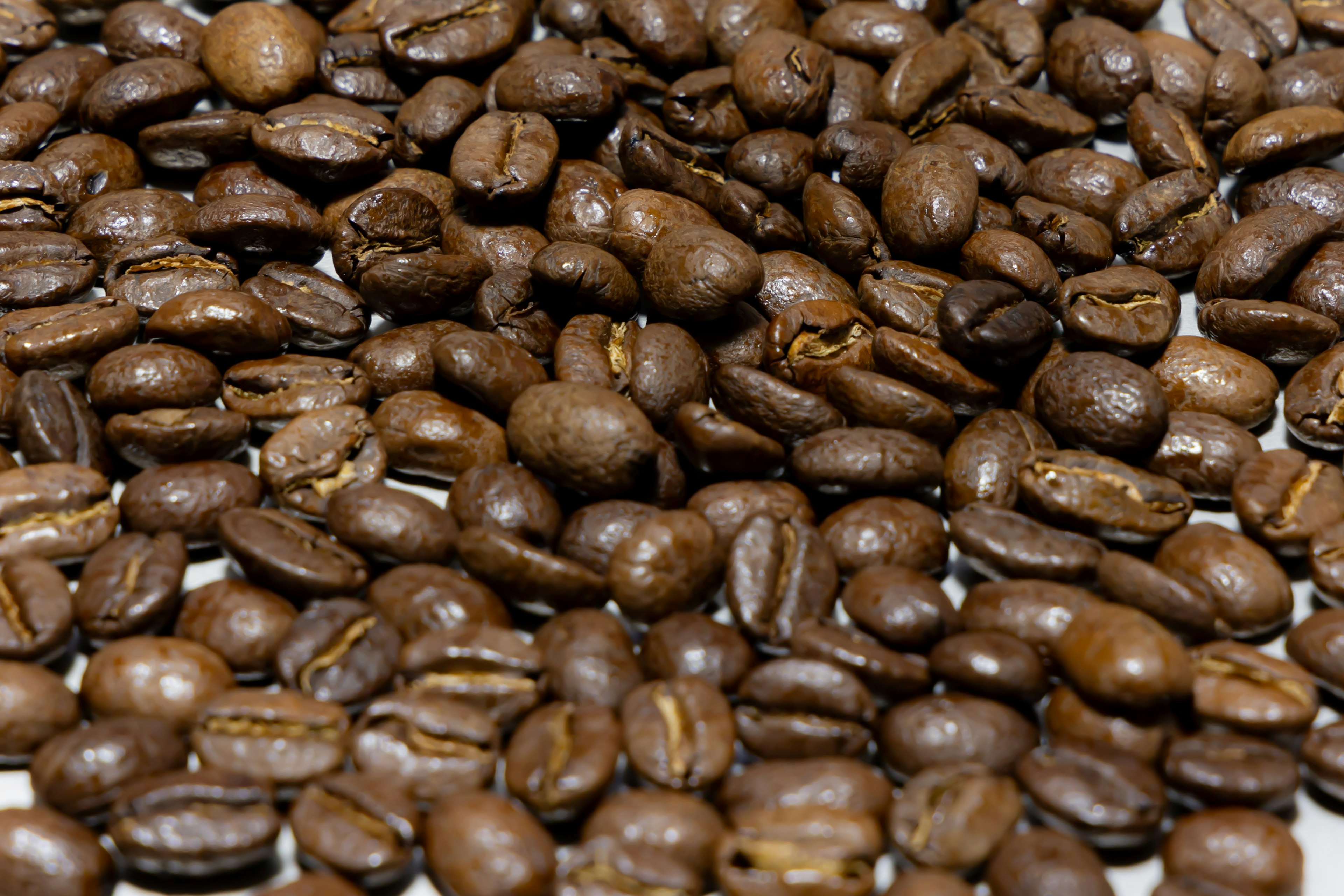 Primer plano de granos de café tostados