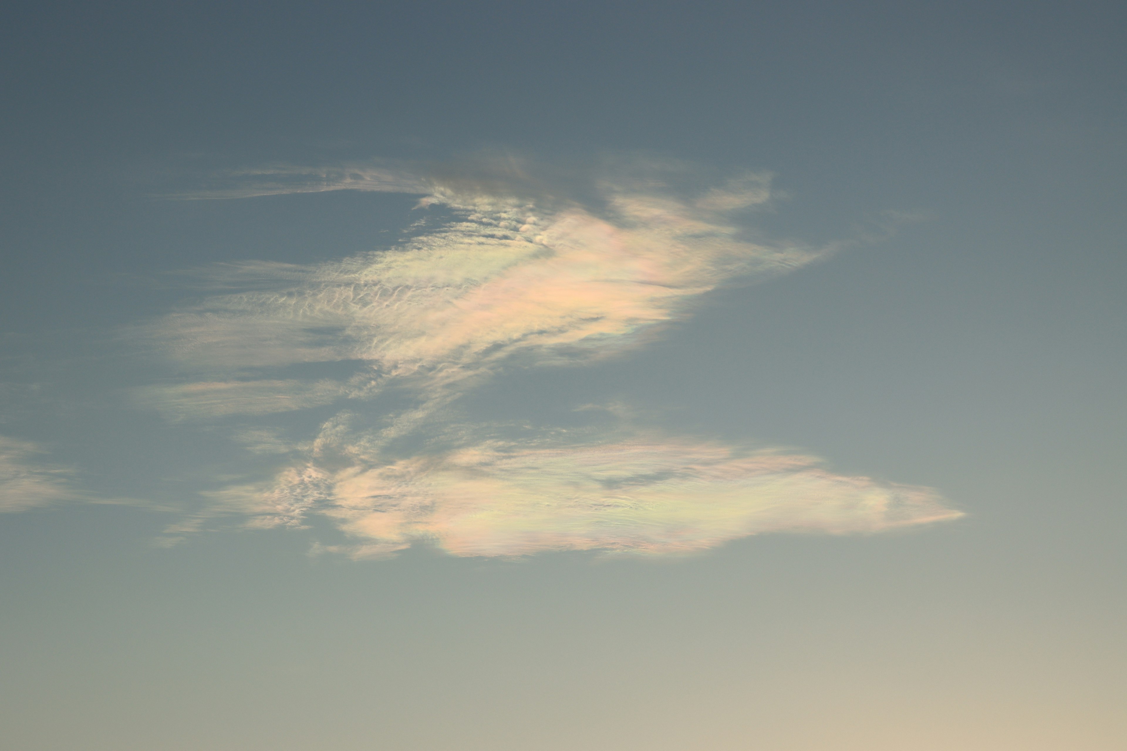 Soft clouds in various shapes against a blue sky