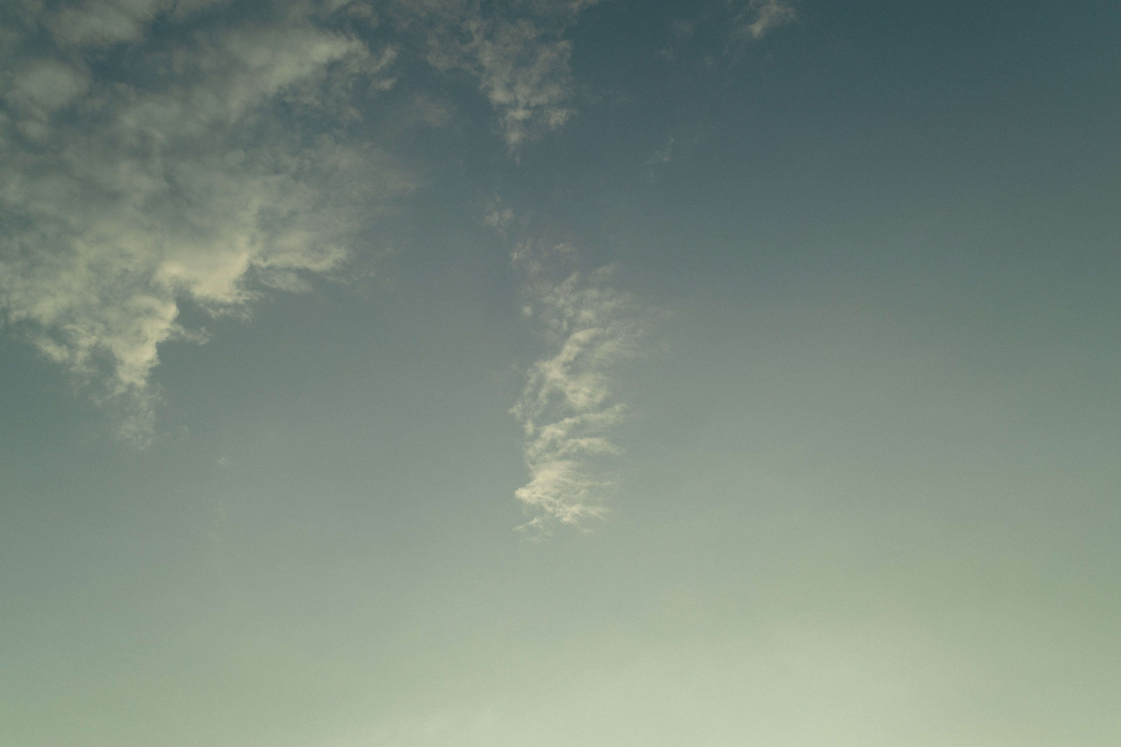 Unique shapes and colors of clouds in the sky