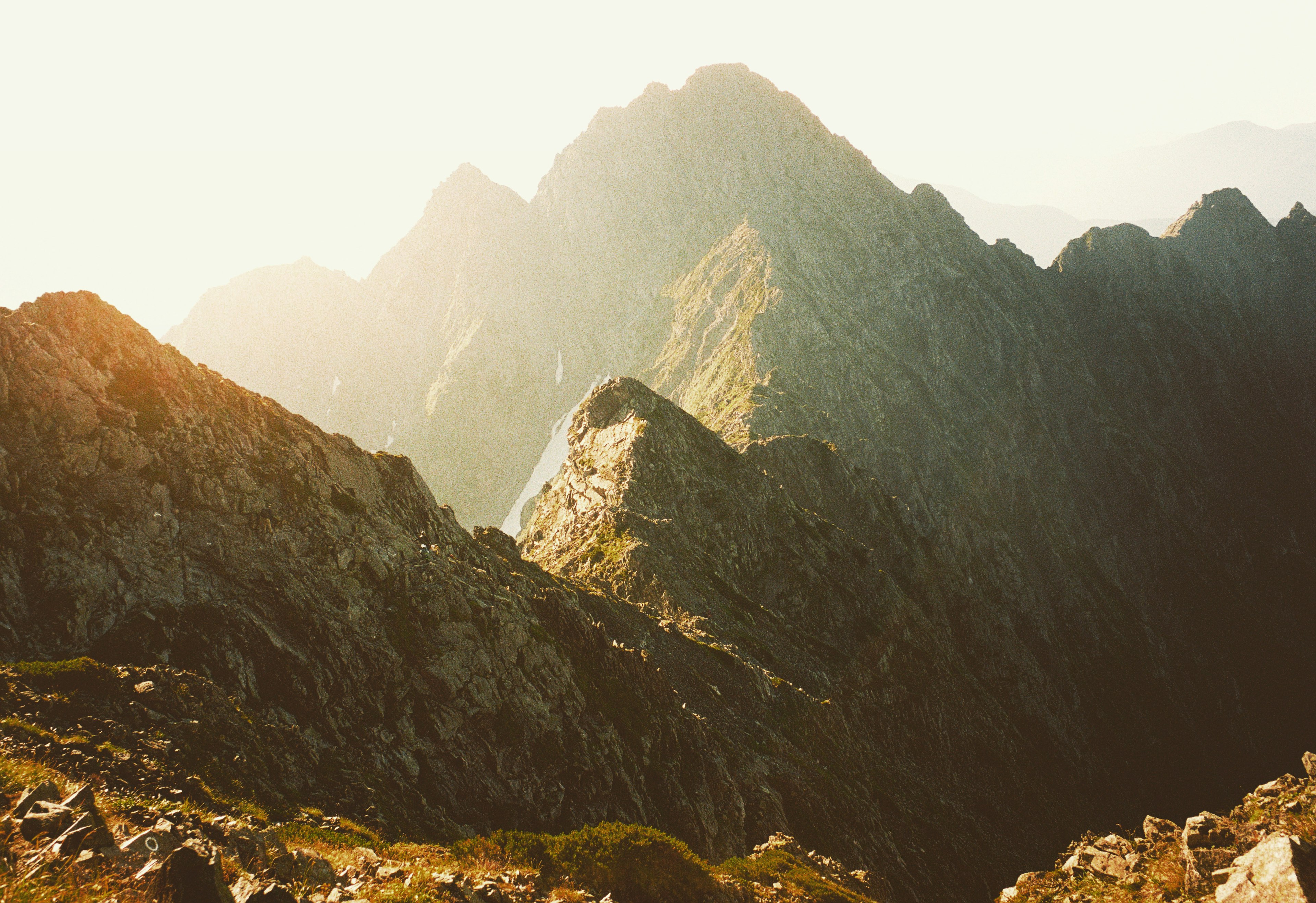 Stunning mountain landscape with soft light