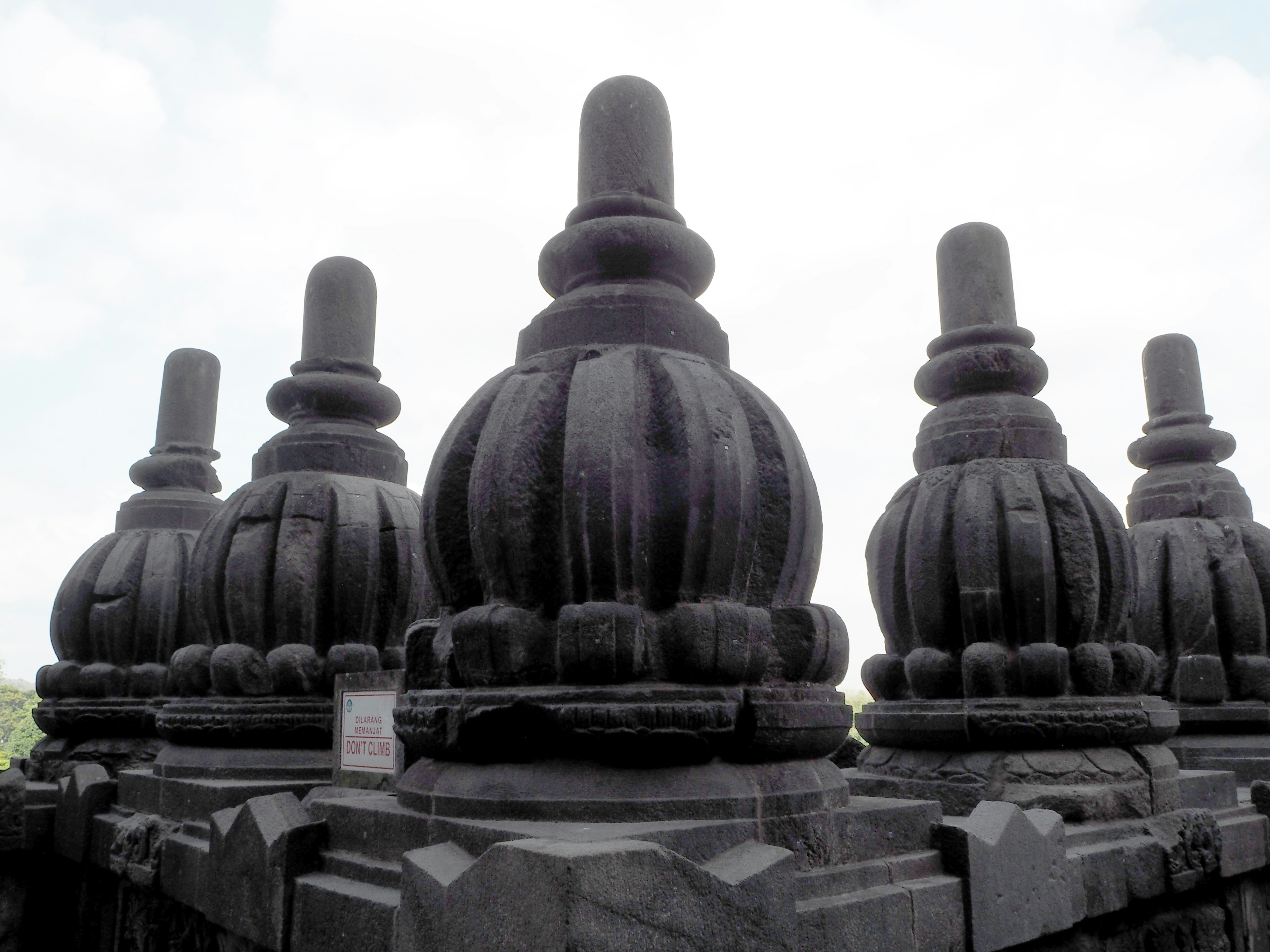 Chi tiết của các tháp tại đền Borobudur