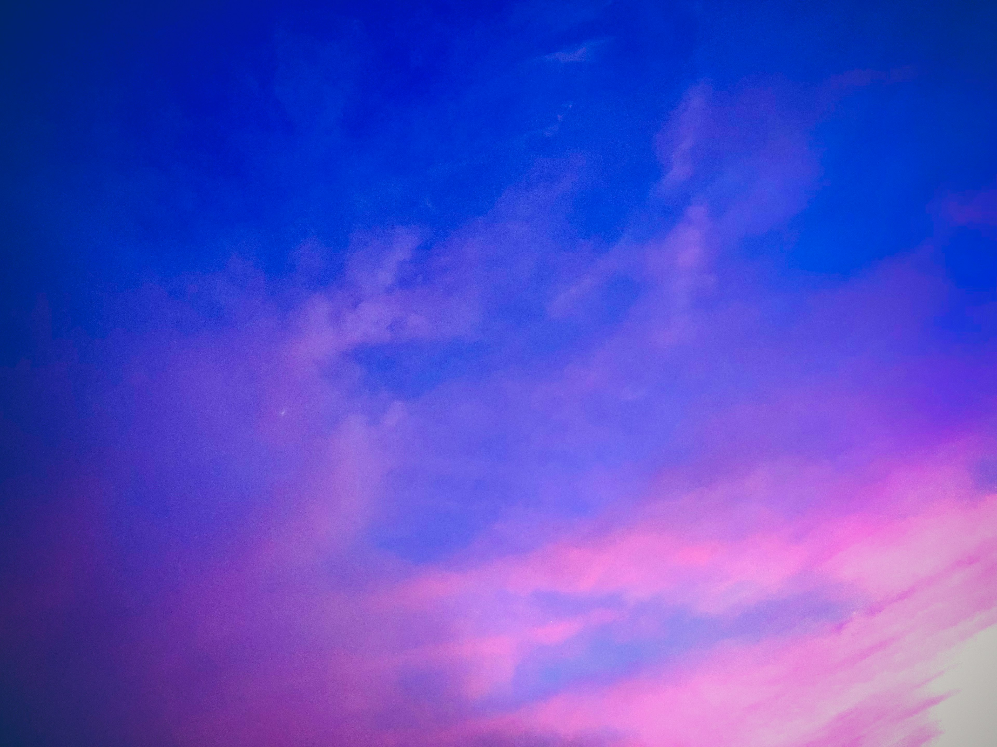 Beautiful gradient sky with blue and purple hues