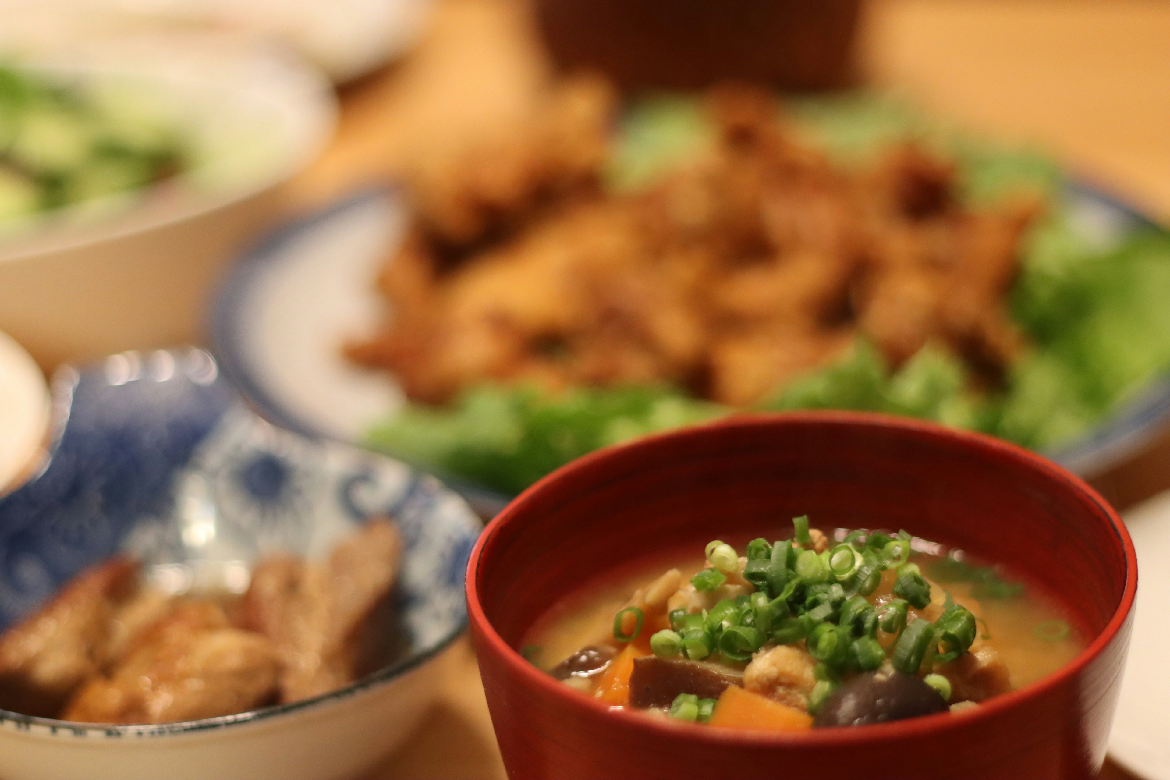 A beautifully arranged meal featuring various dishes