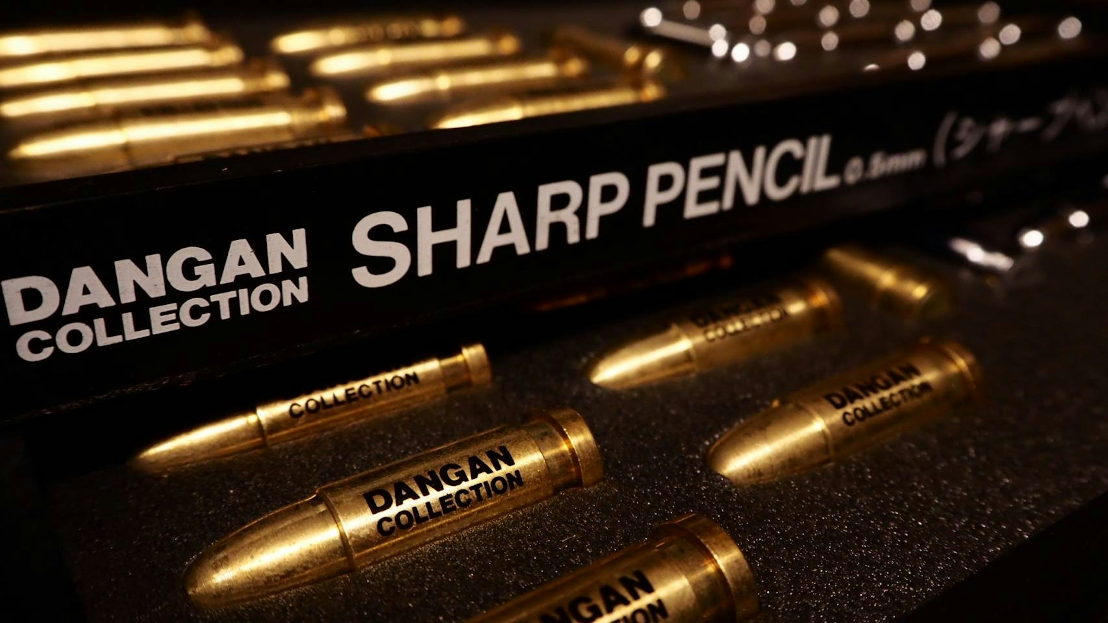 Image of Dangan Collection Sharp Pencil featuring a unique gold design