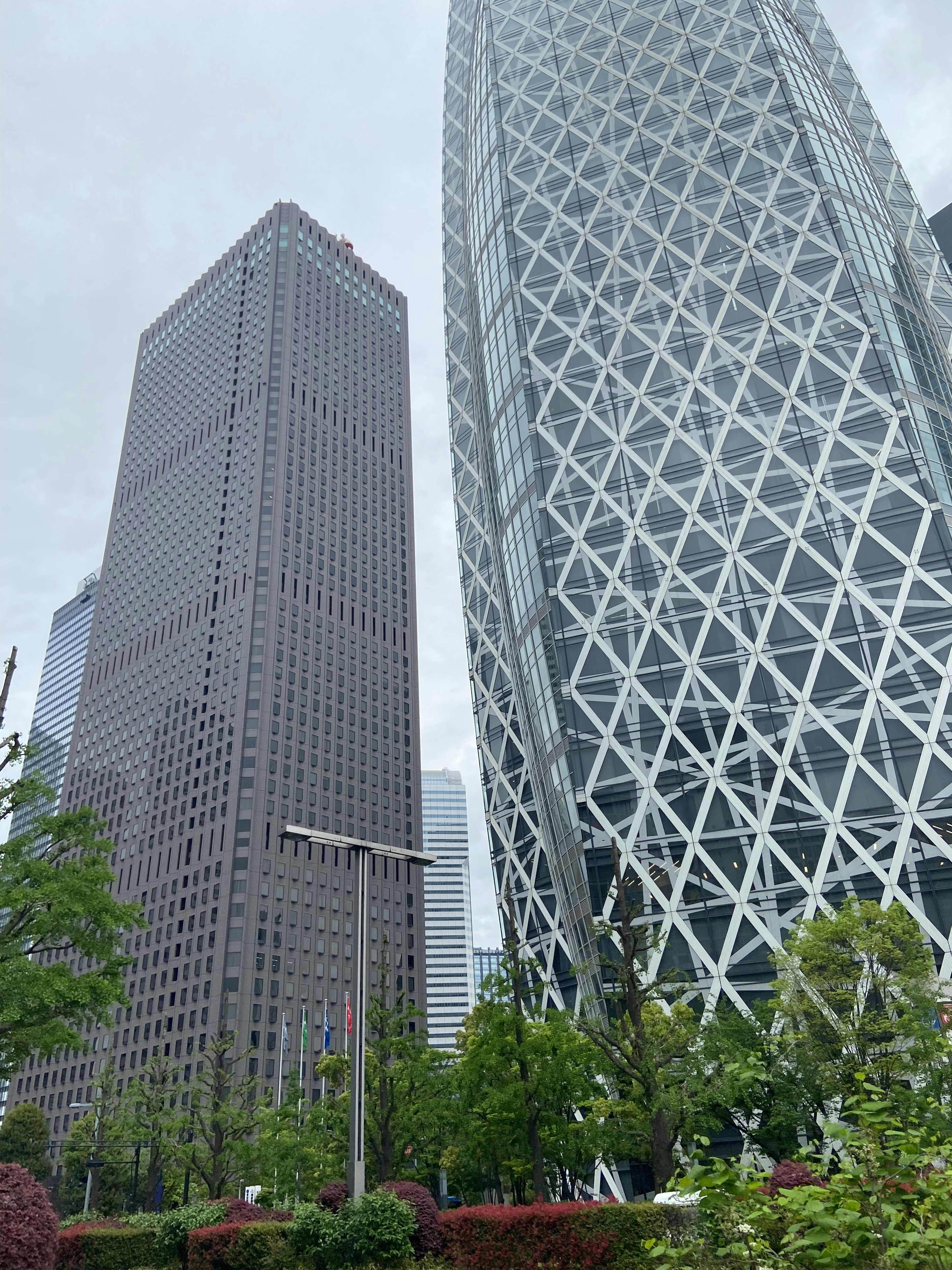 Urban landscape featuring skyscrapers and modern architectural design