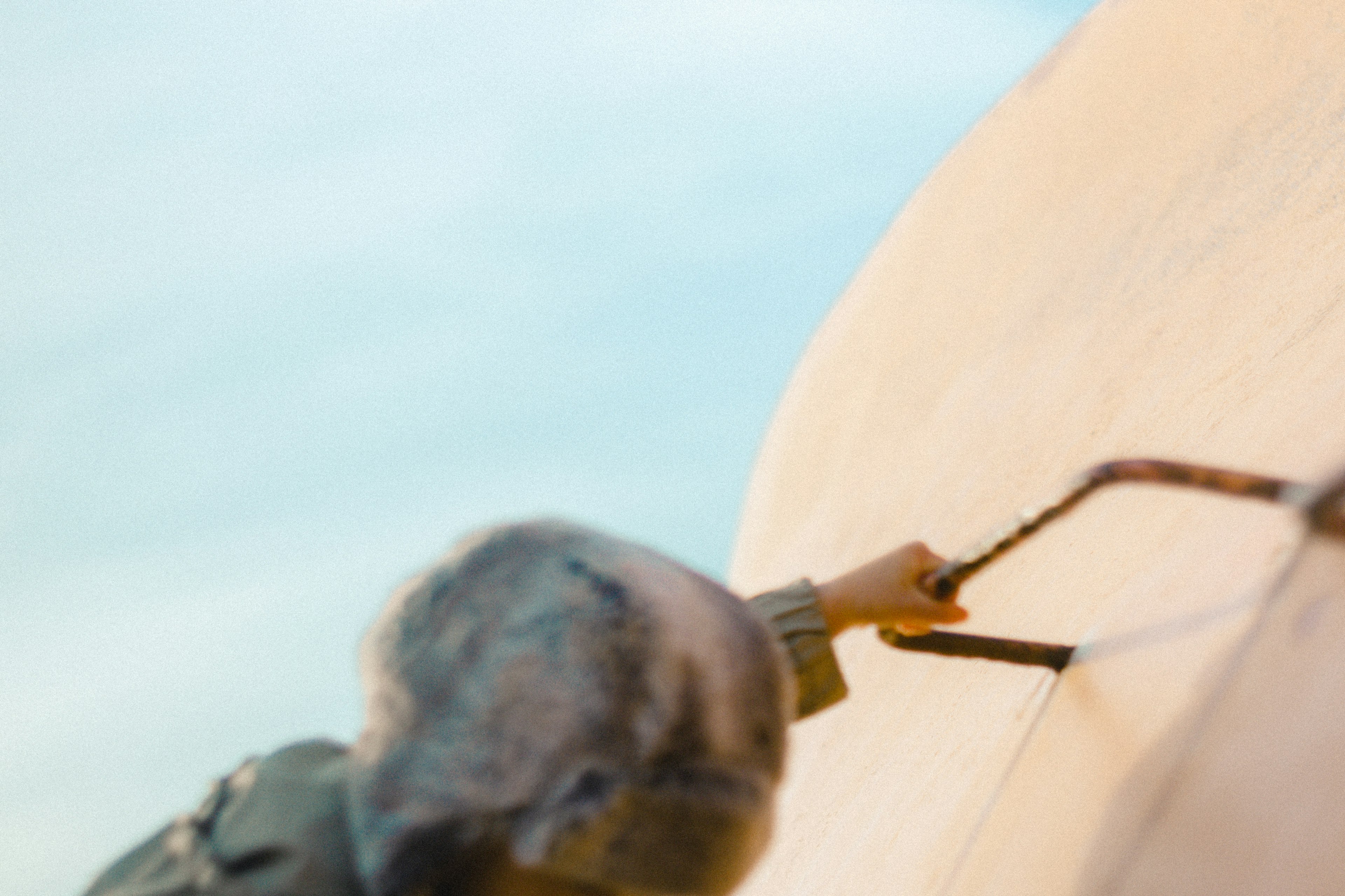 Person painting a large surface with a roller