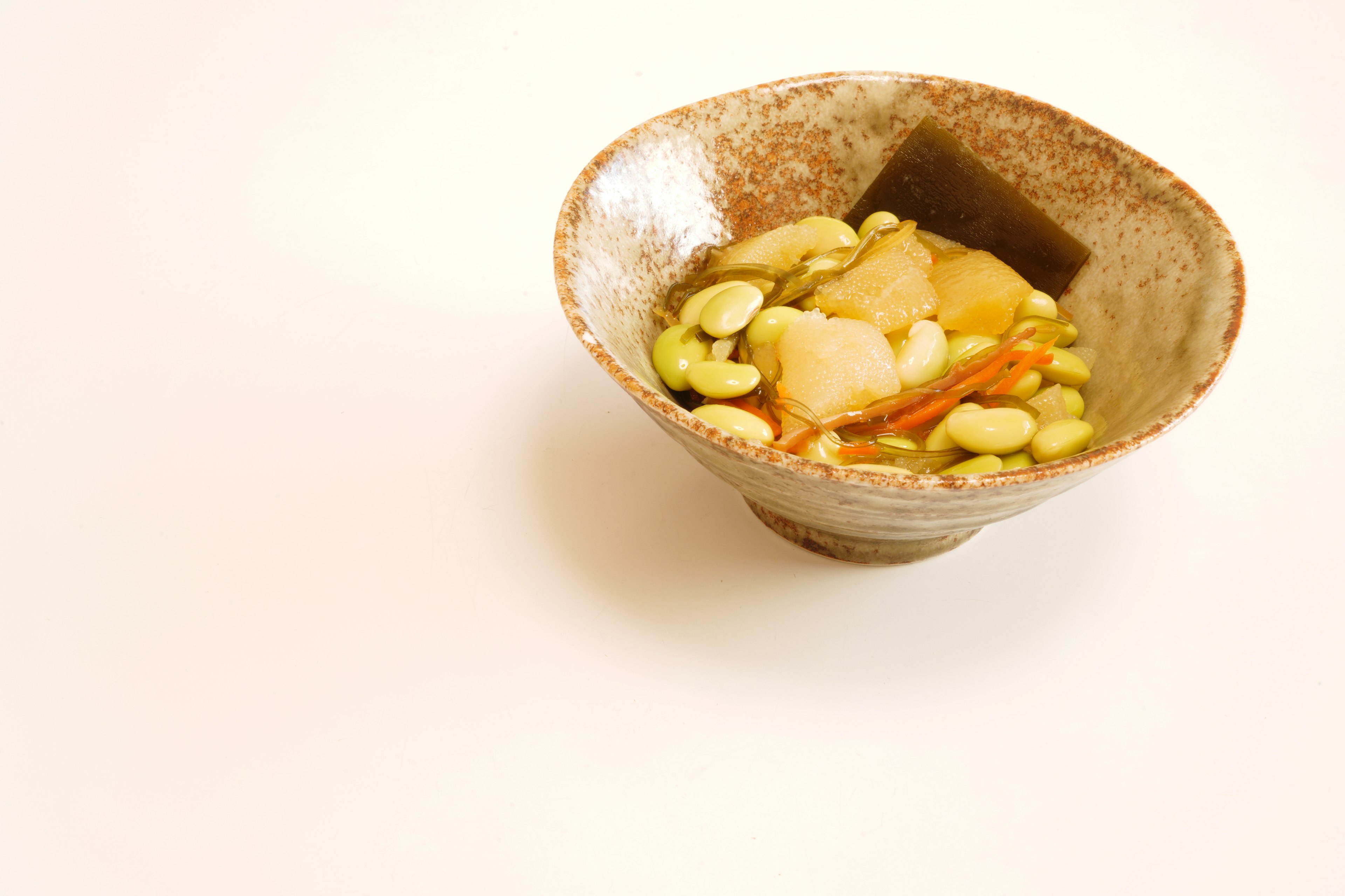 Vegetable salad served in a ceramic bowl