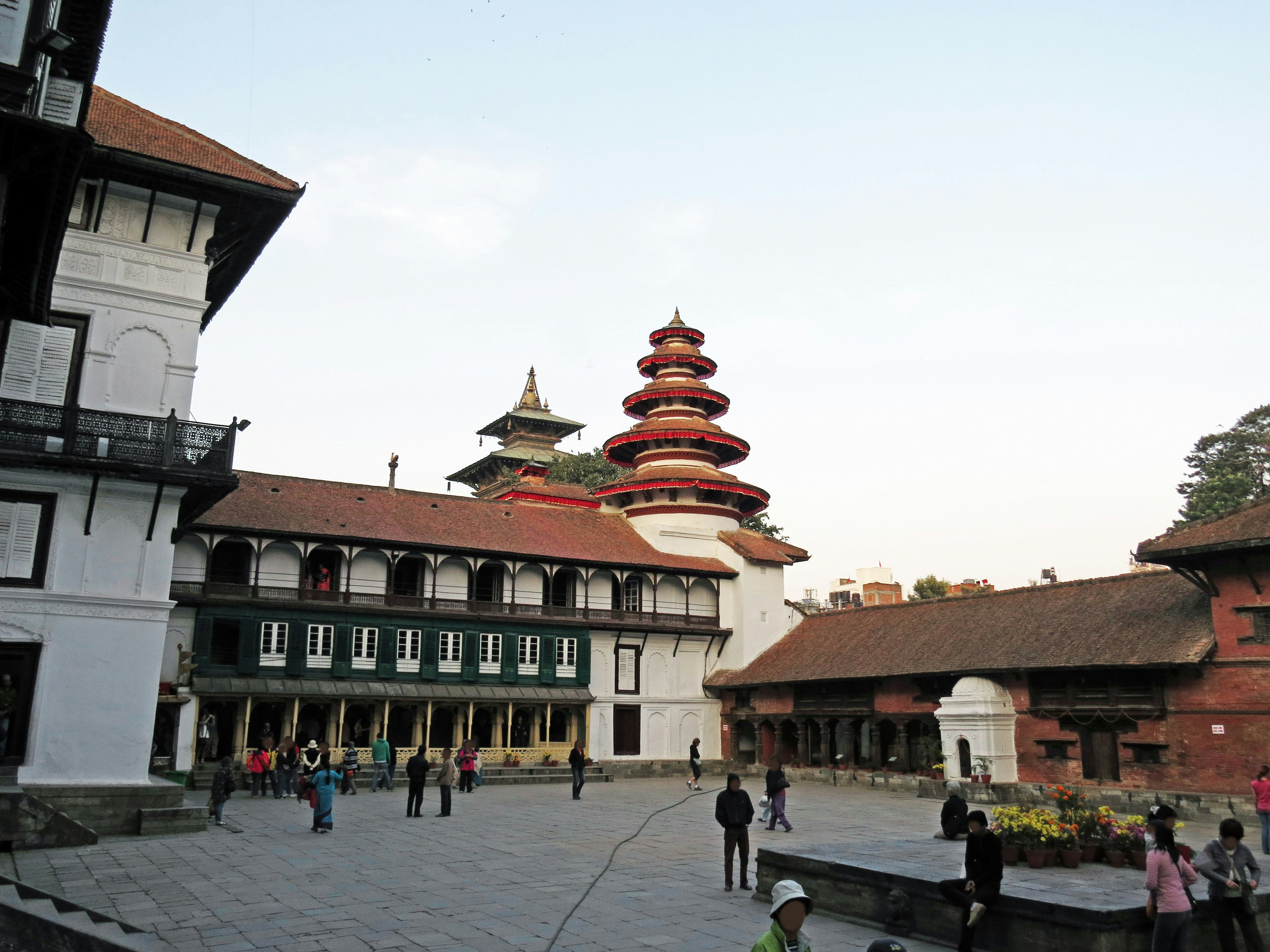 Architettura tradizionale e pagoda a Bhaktapur in Nepal