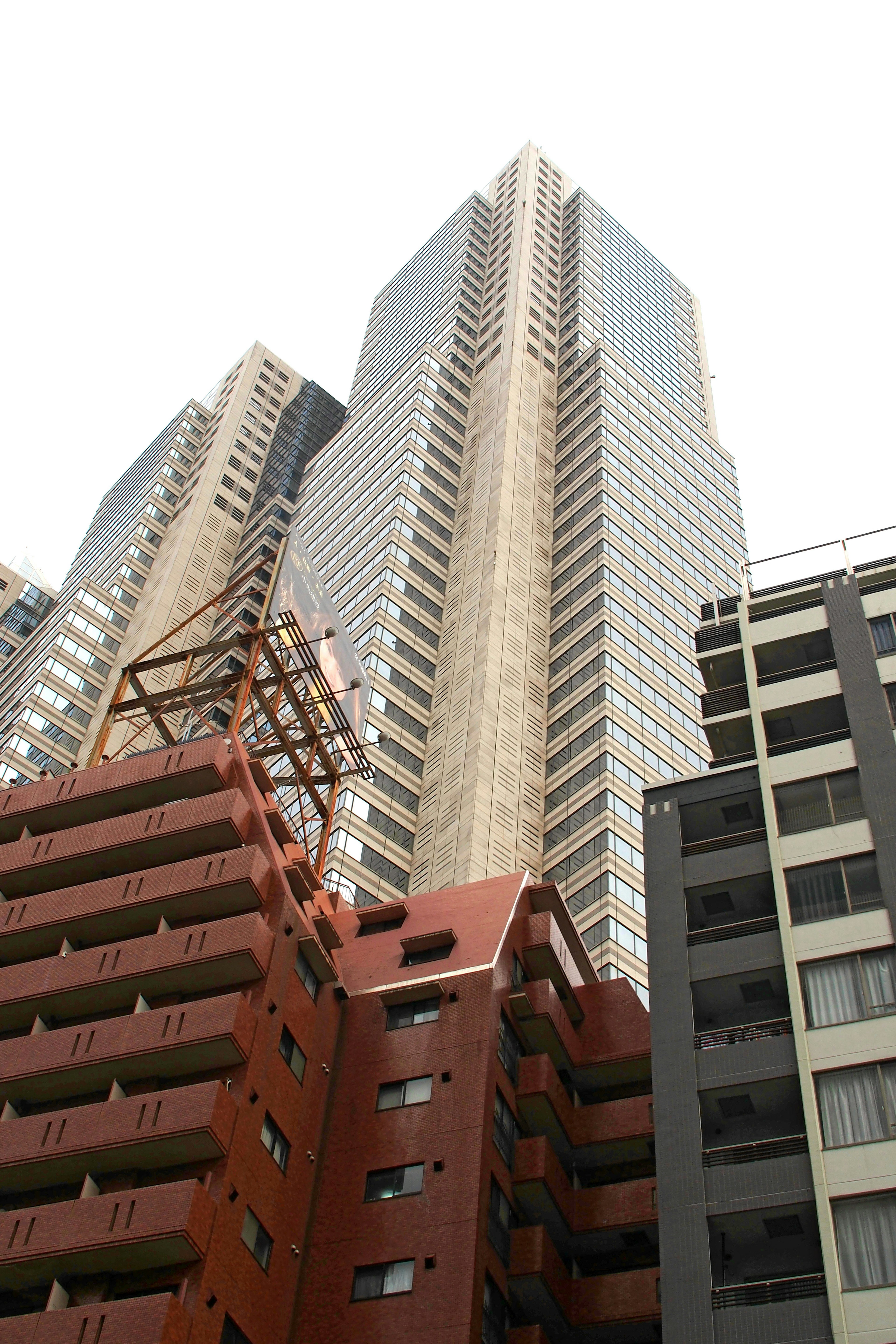 Urban landscape featuring a mix of skyscrapers and modern buildings