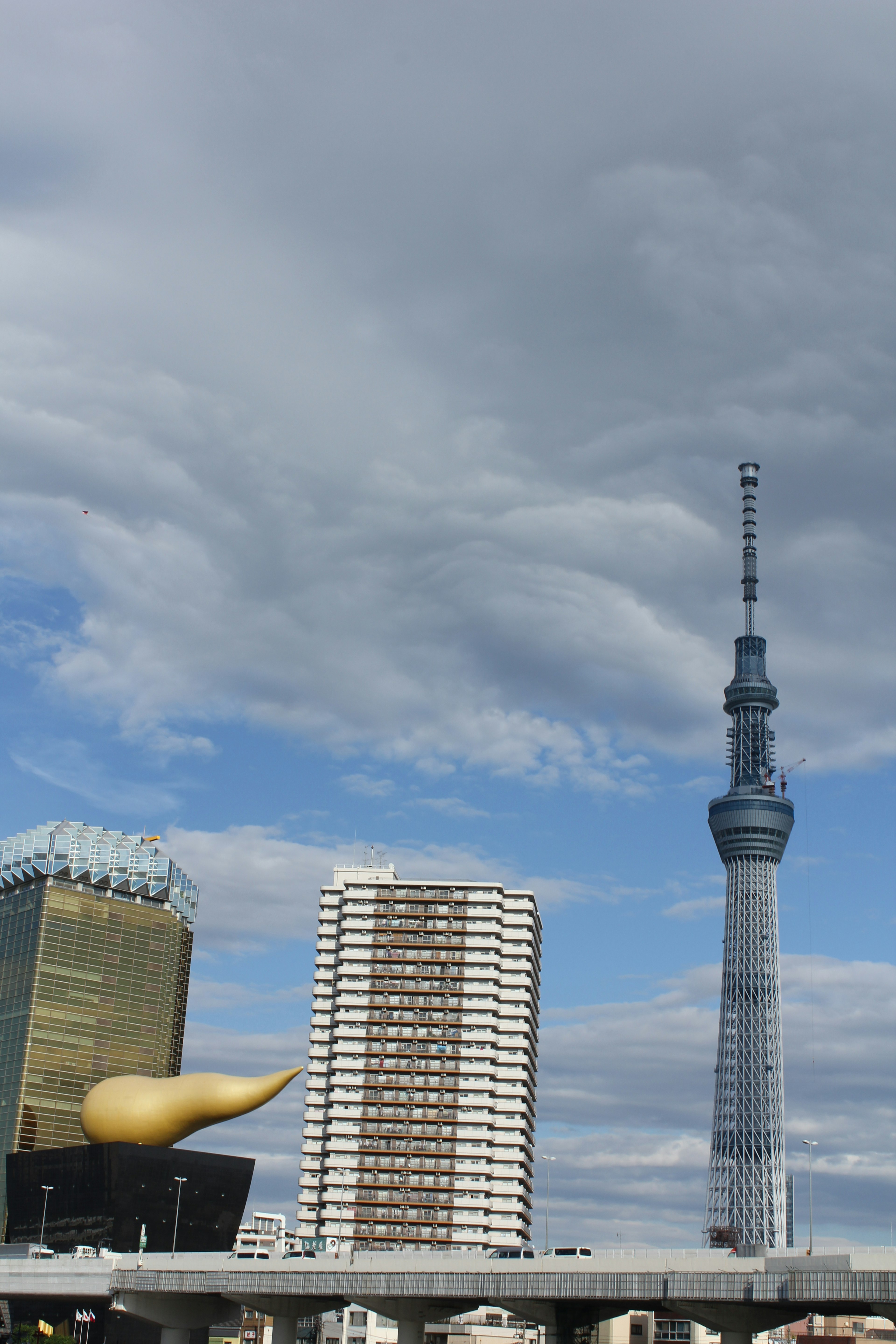 東京晴空塔和朝日啤酒大樓的景觀