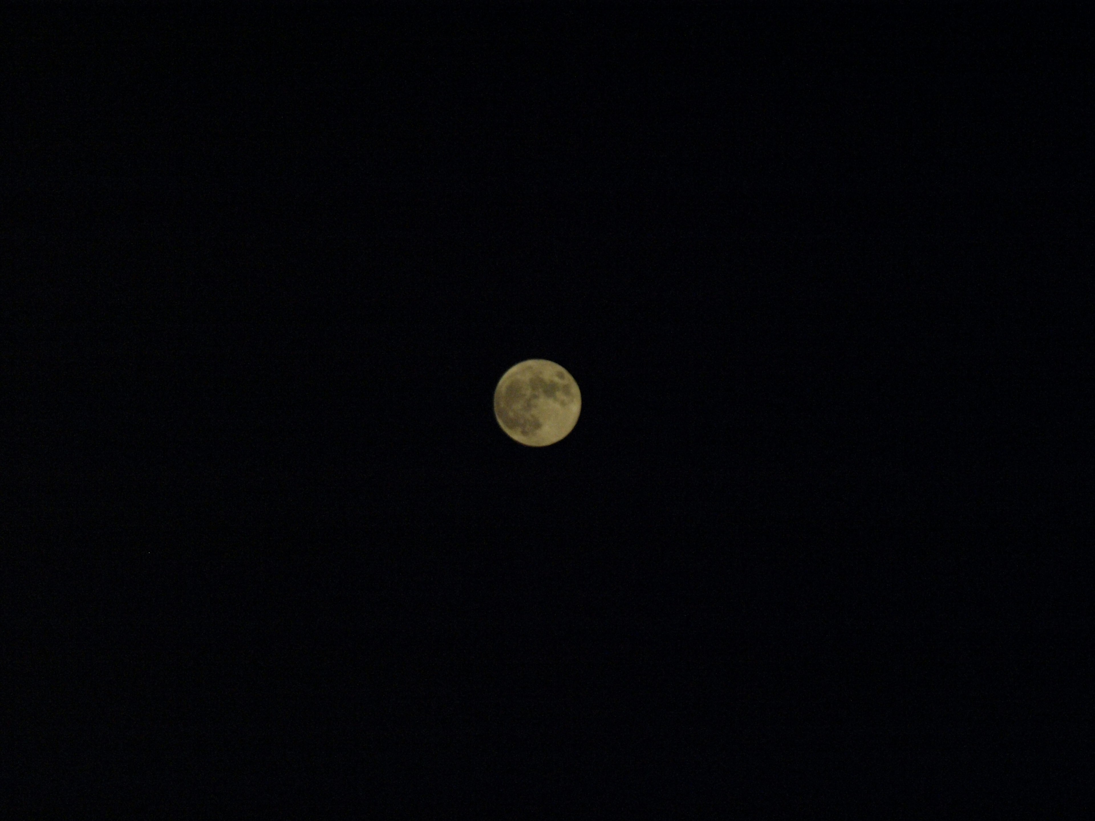 Bulan terang di langit gelap