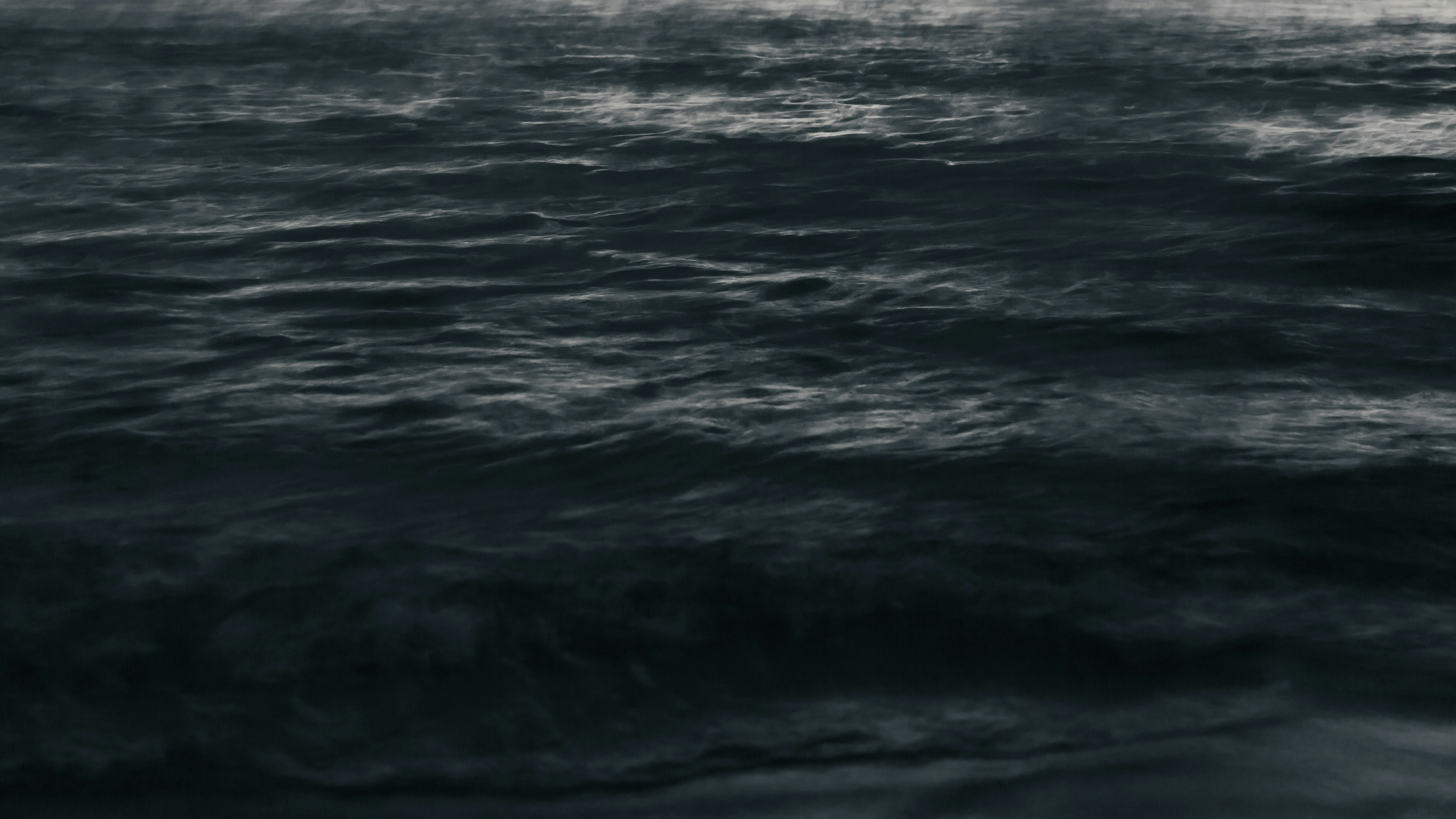 Dark ocean waves with movement and texture