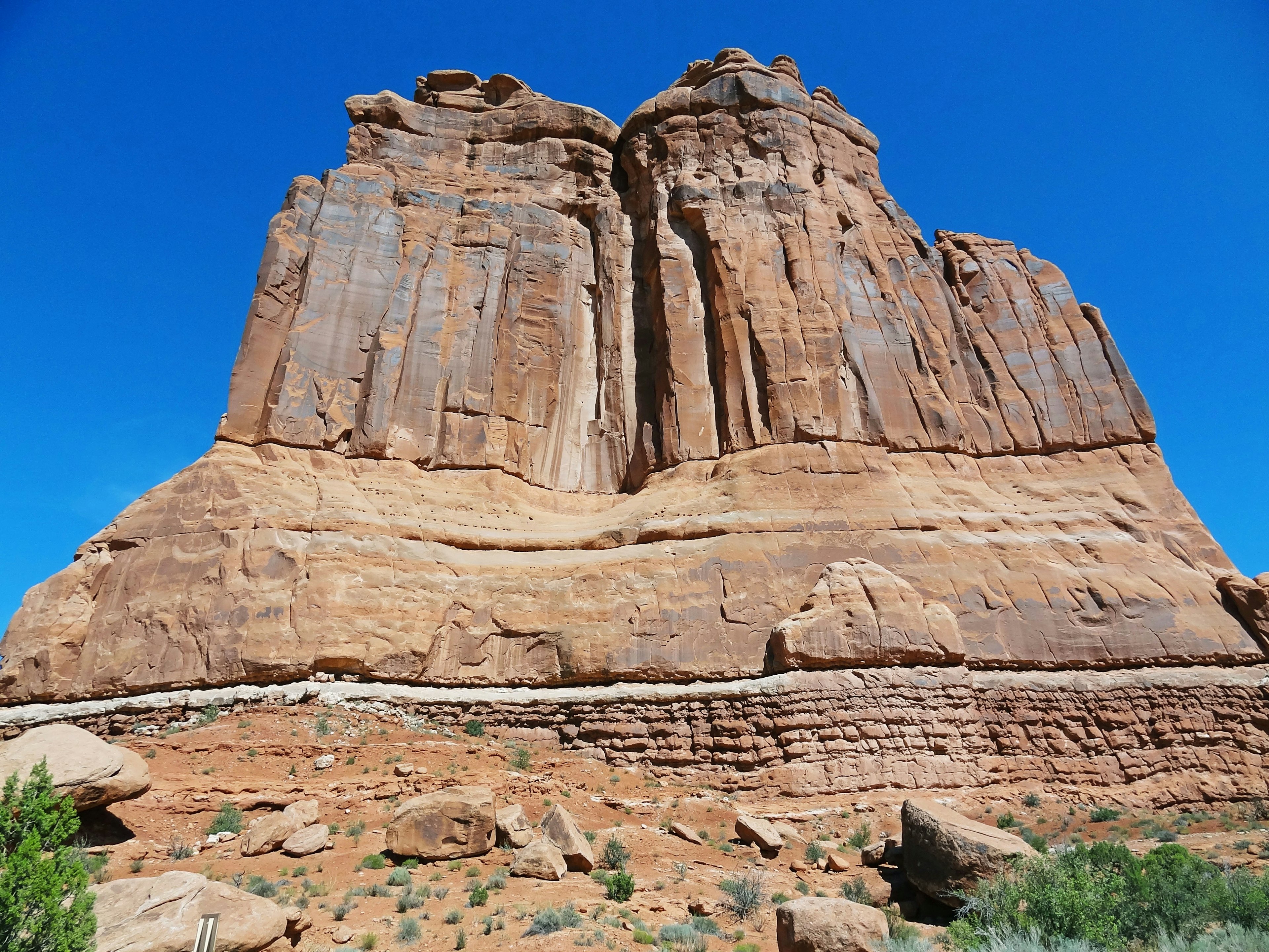 Majestic rock formation in Arches National Park