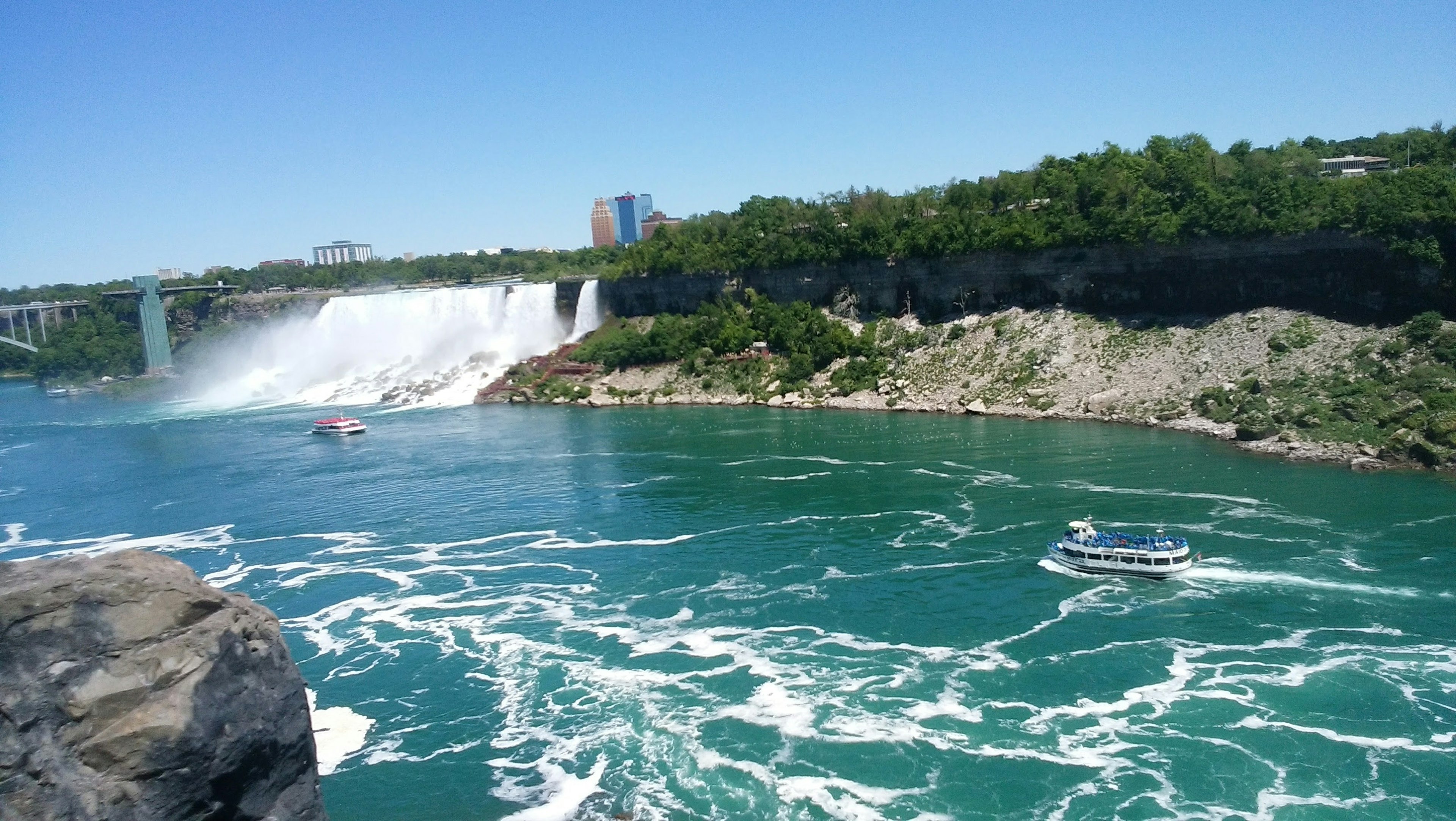 Beautiful view of Niagara Falls with turquoise water