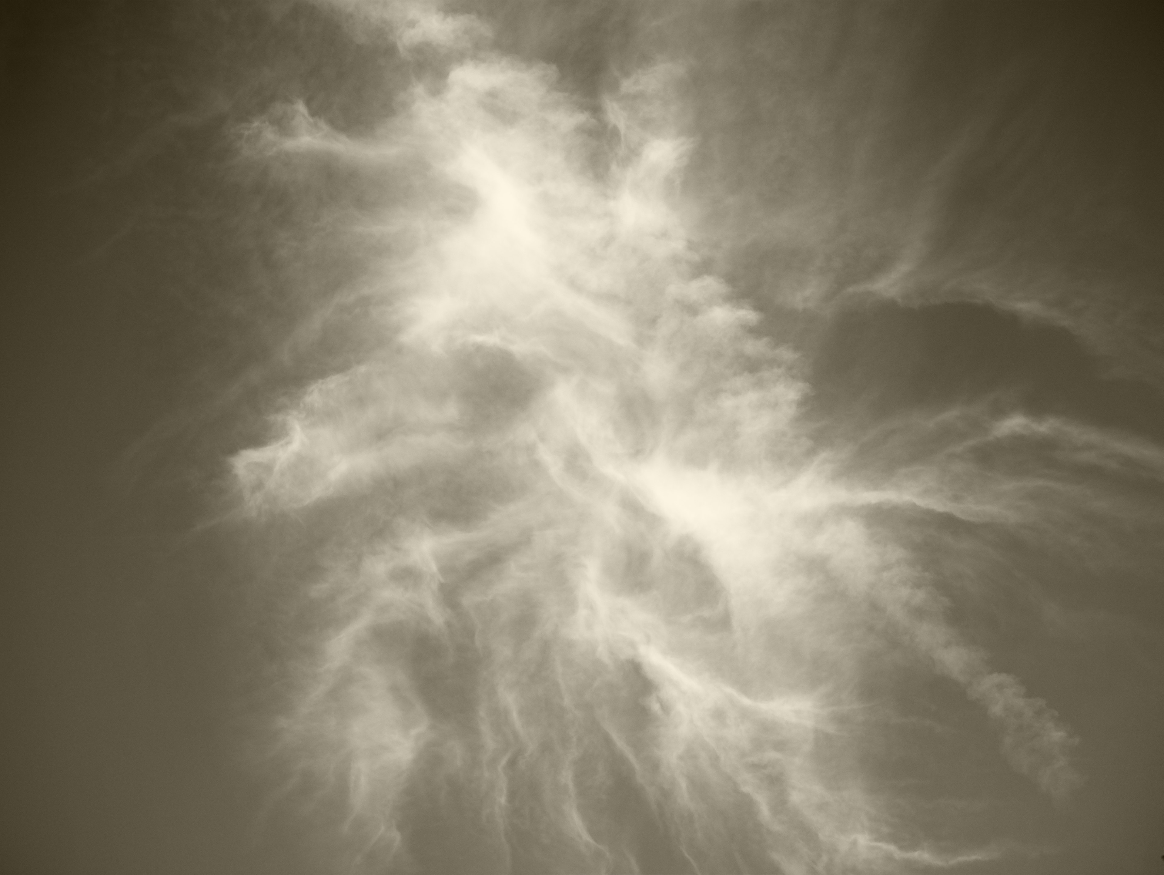 A striking cloud formation in the sky