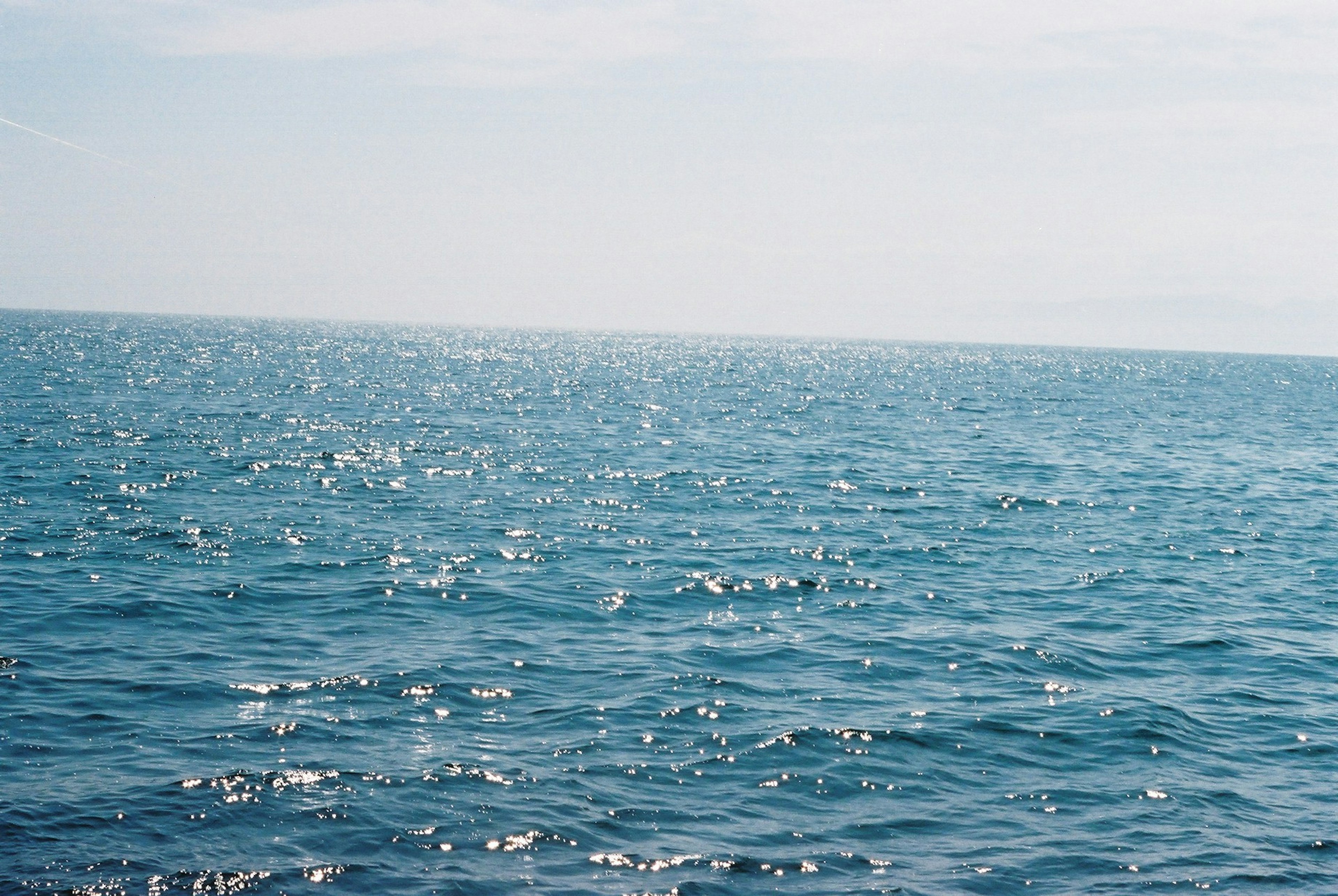 青い海面が広がる風景