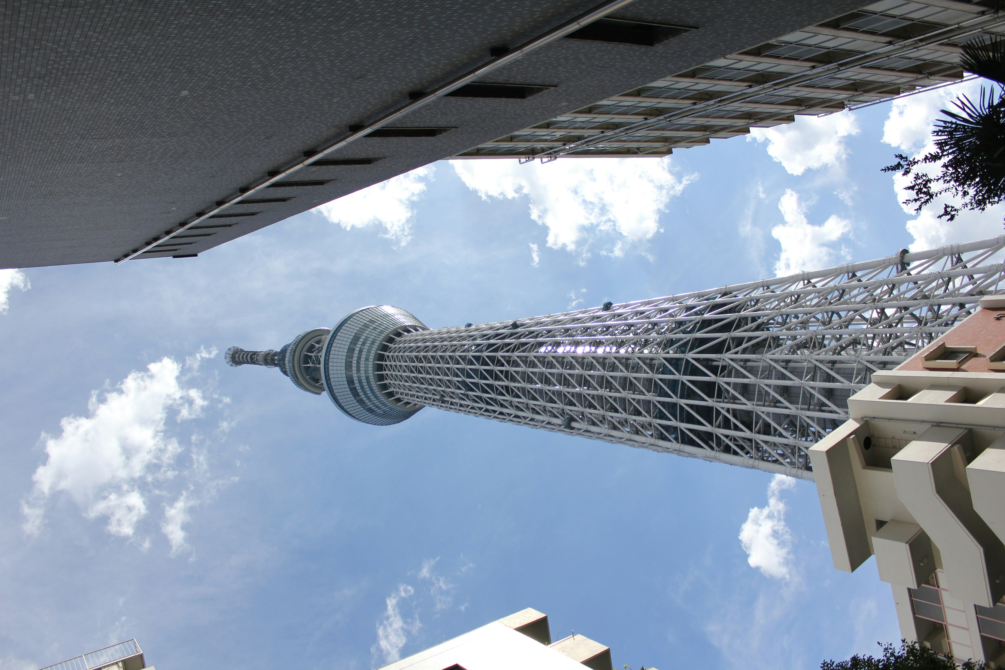 Tokyo Skytree elevándose contra un cielo azul