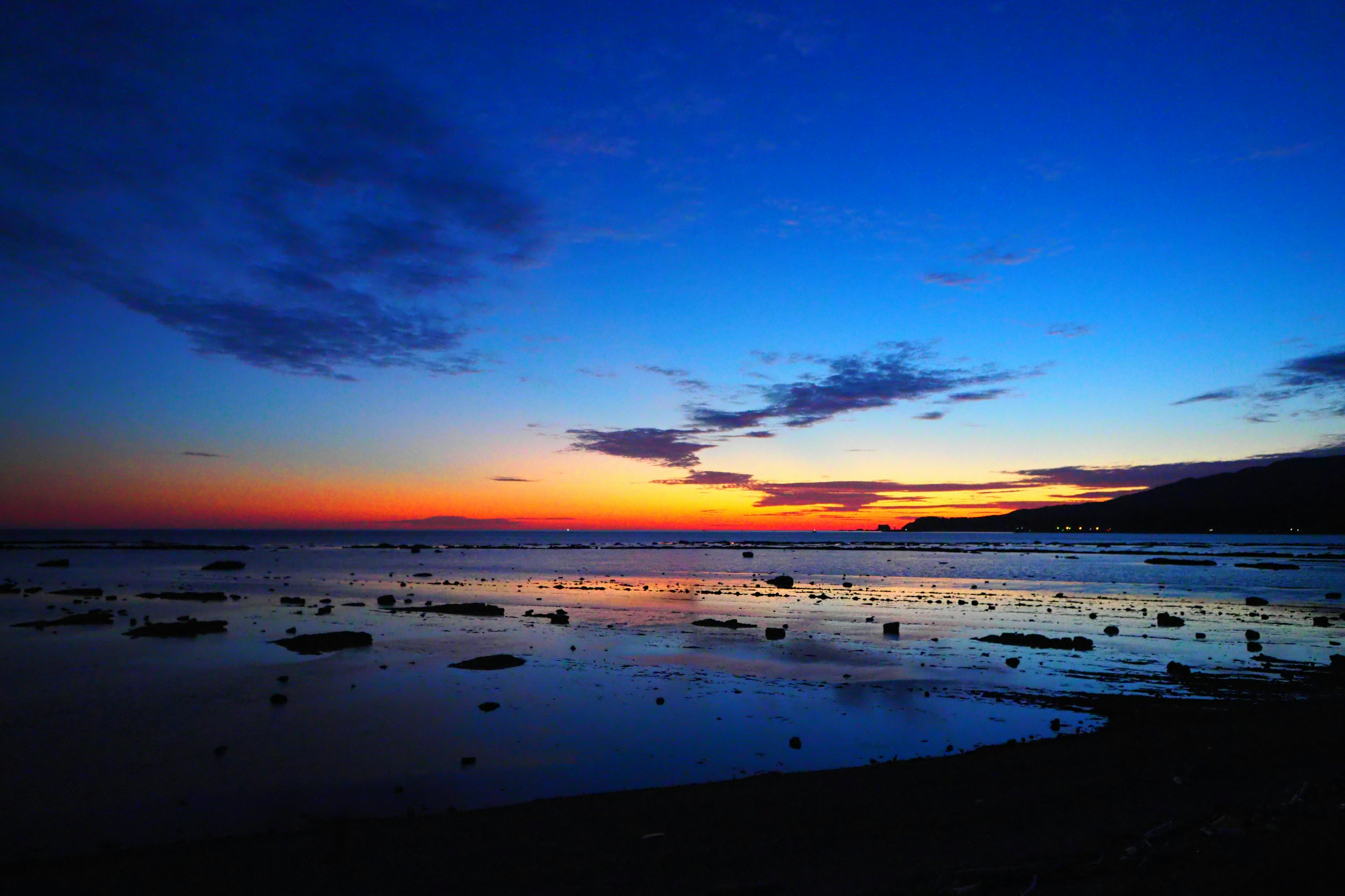 Beautiful sunset landscape over the ocean