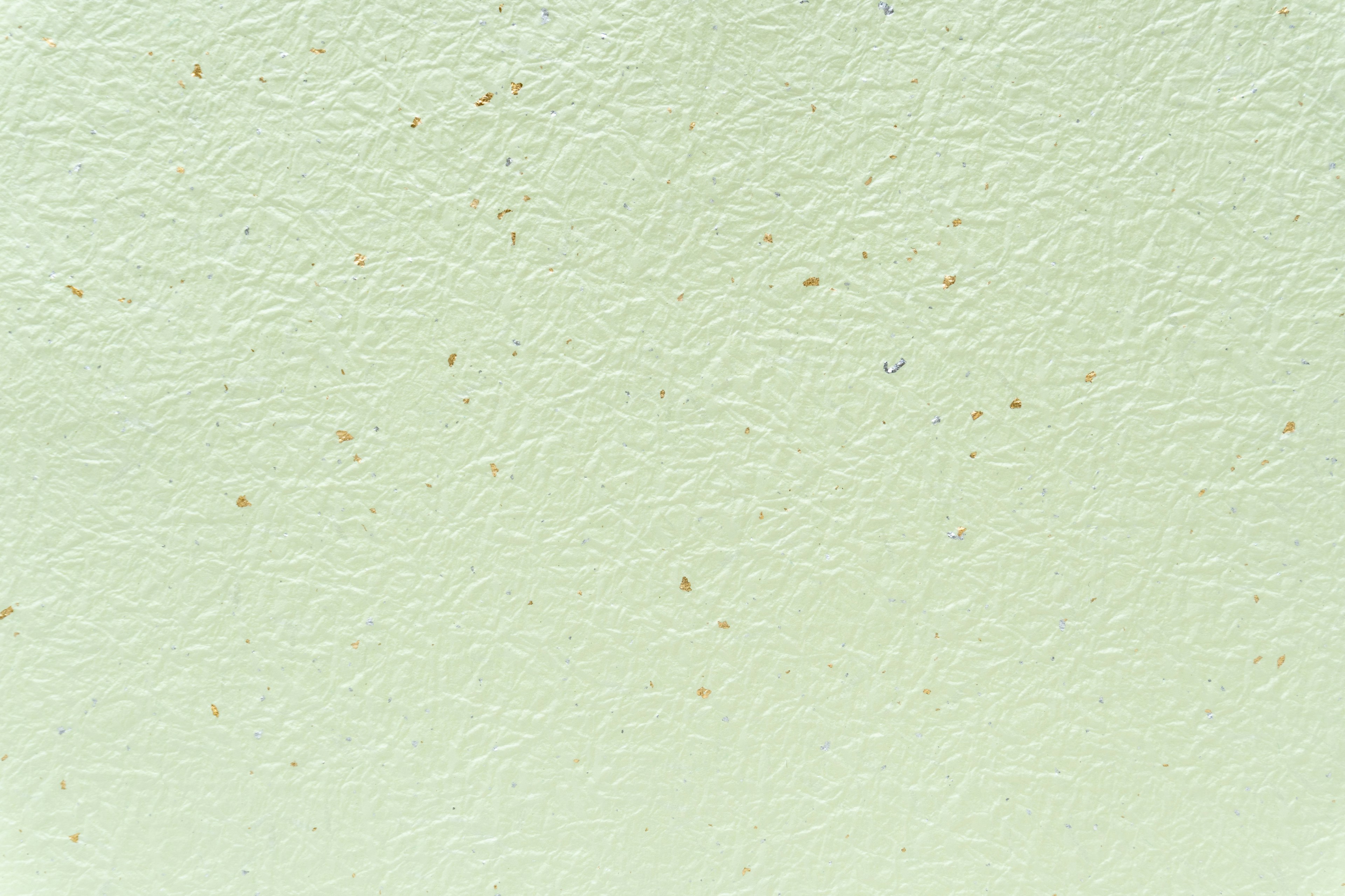 Textured pale green surface with scattered small particles