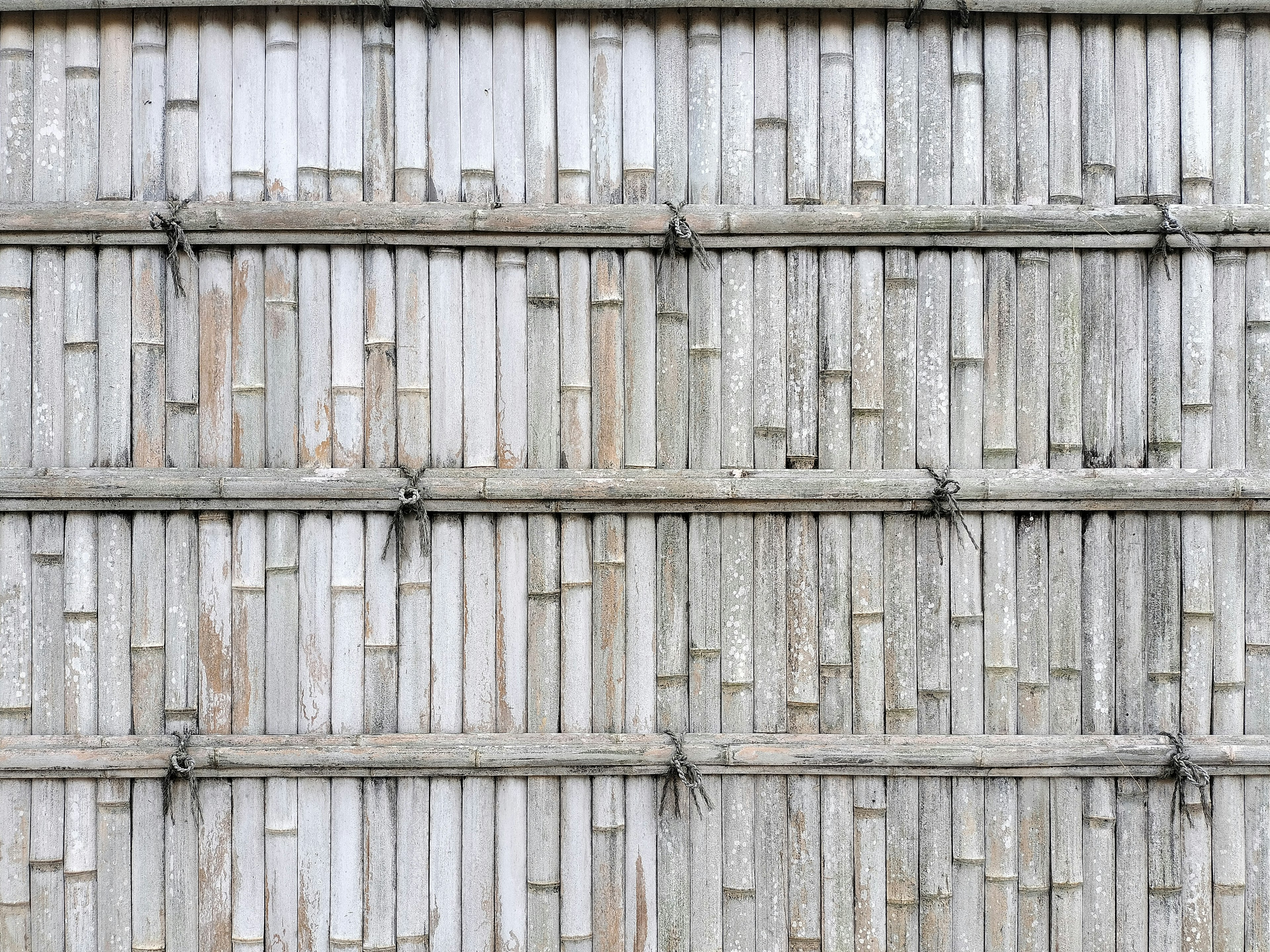 Textured bamboo wall with a unique pattern