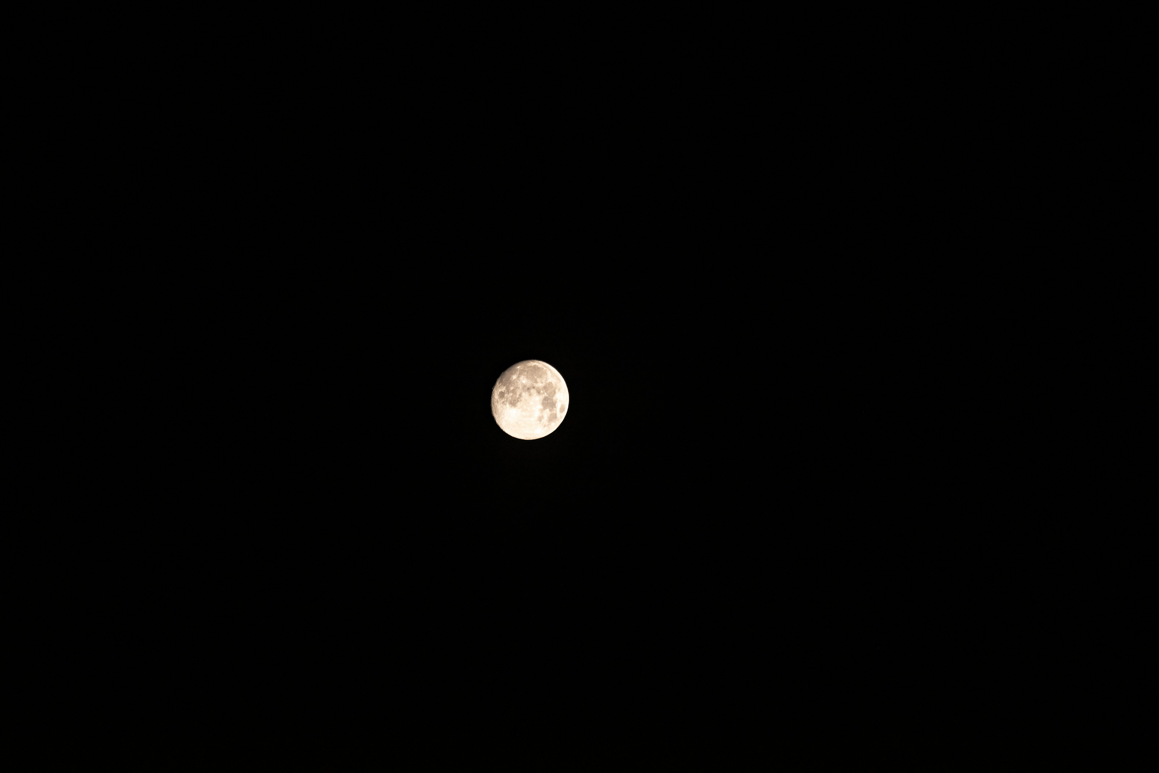 夜空に浮かぶ明るい満月