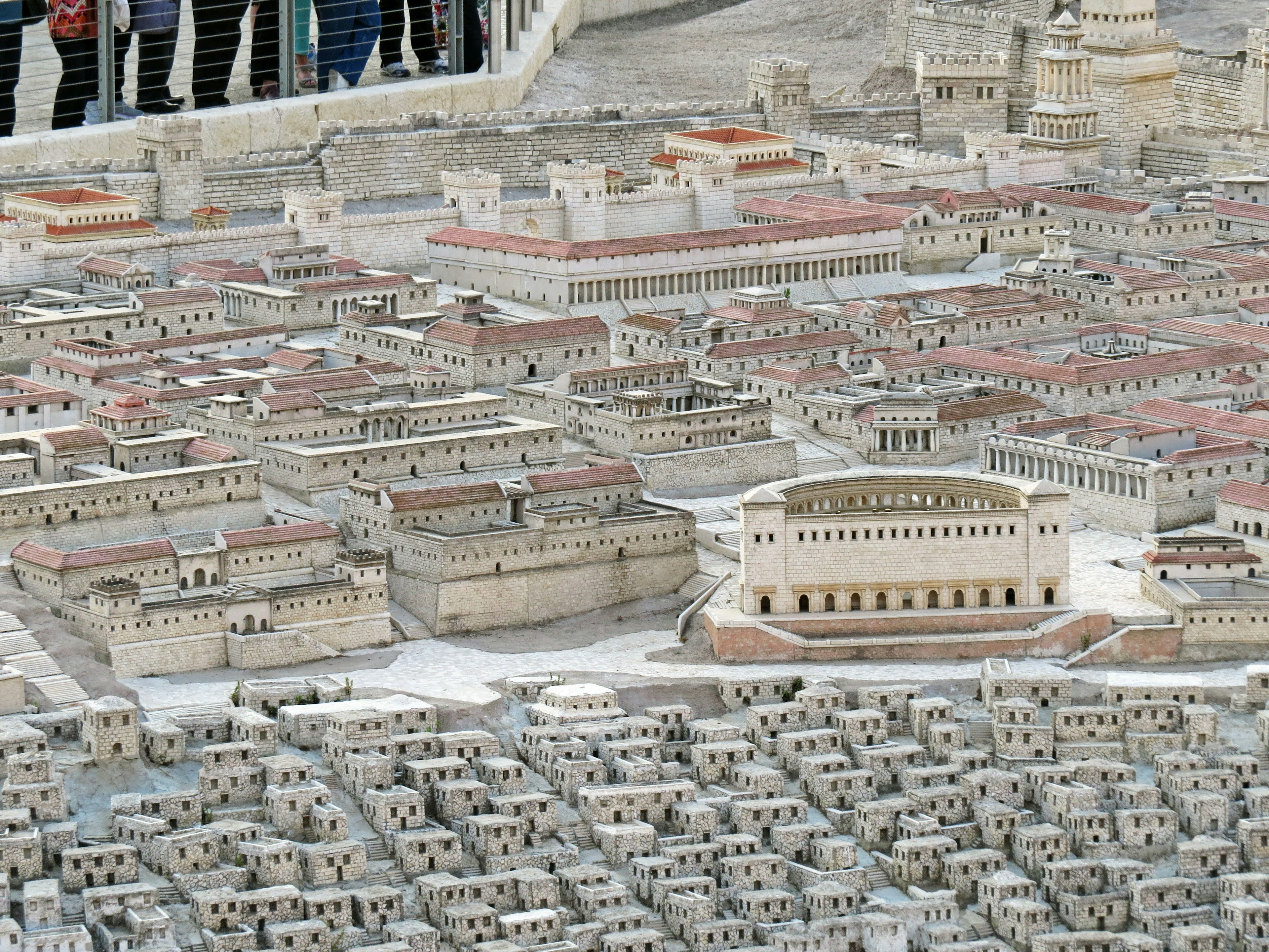 Detailed model of an ancient city