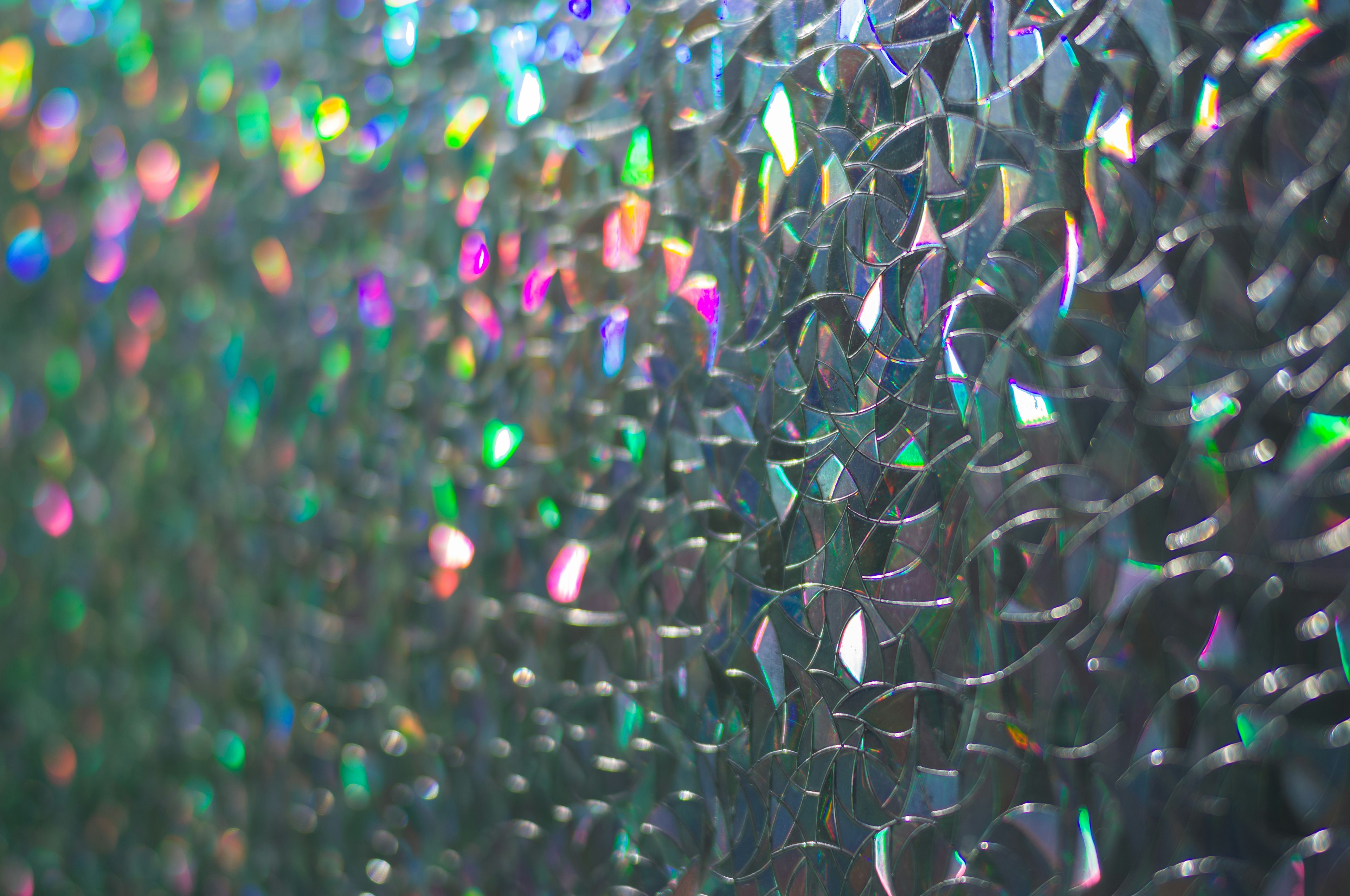 Abstract texture featuring a glossy iridescent surface