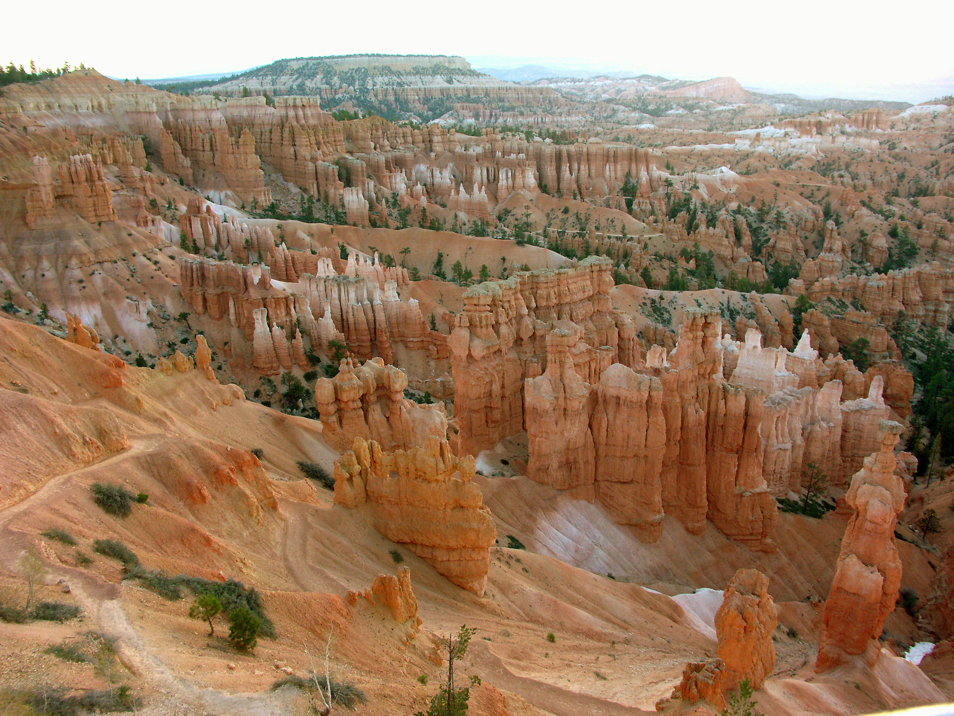 Unique rock formations and stunning landscape of Bryce Canyon