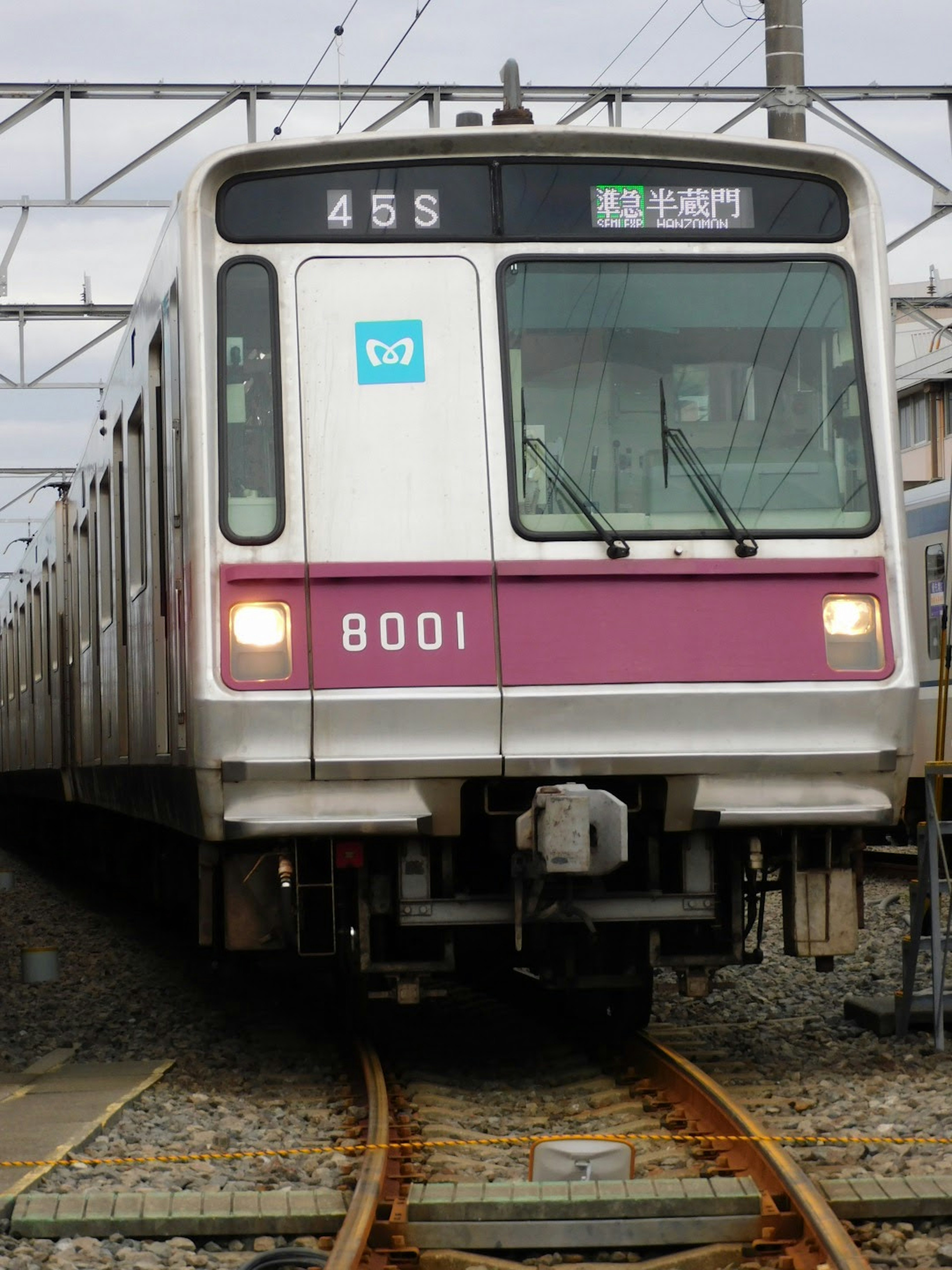 Train numéro 8001 sur les rails